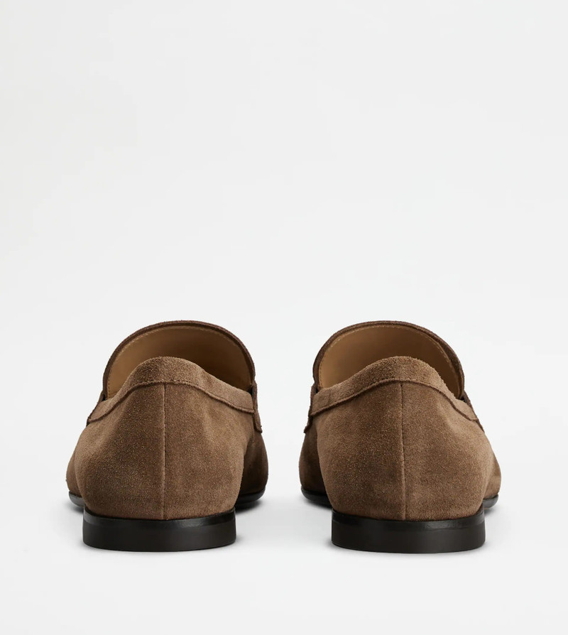 Tod's TOD'S LOAFERS IN SUEDE - BROWN outlook