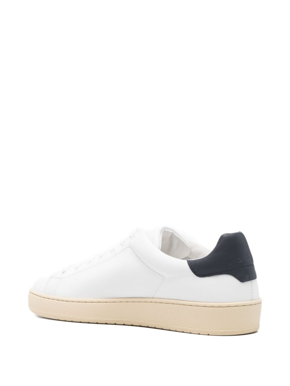 perforated leather sneakers - 3