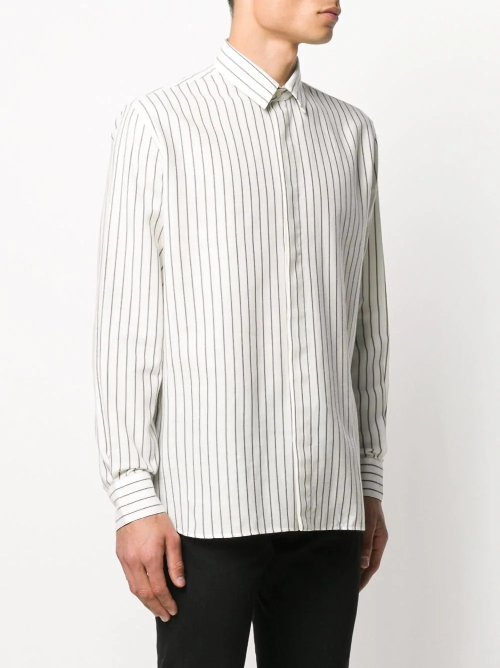 striped fitted shirt - 3