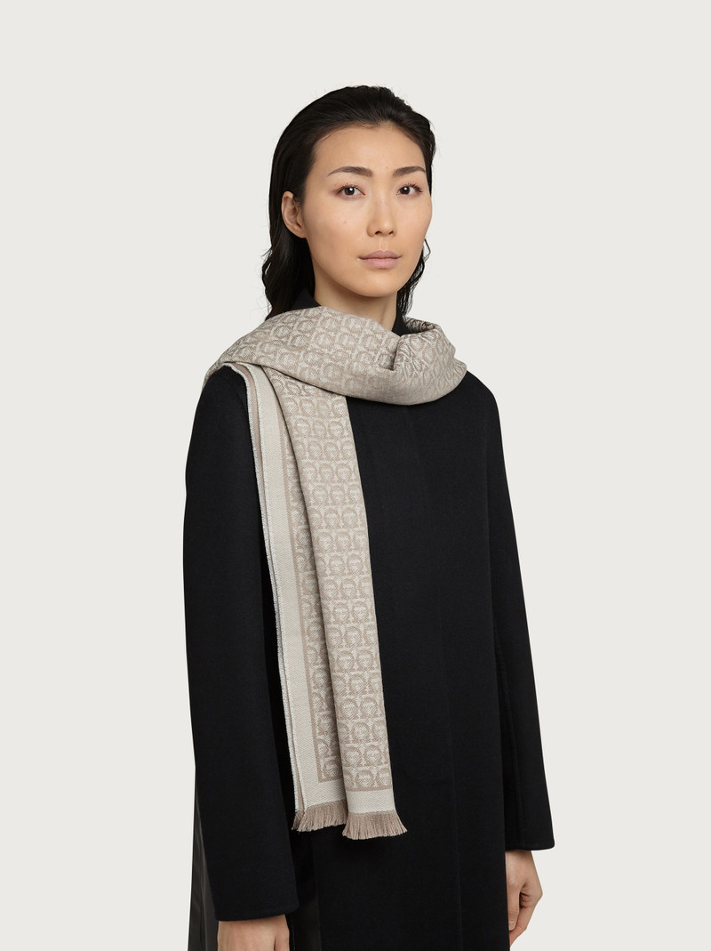 FERRAGAMO Gancini scarf outlook