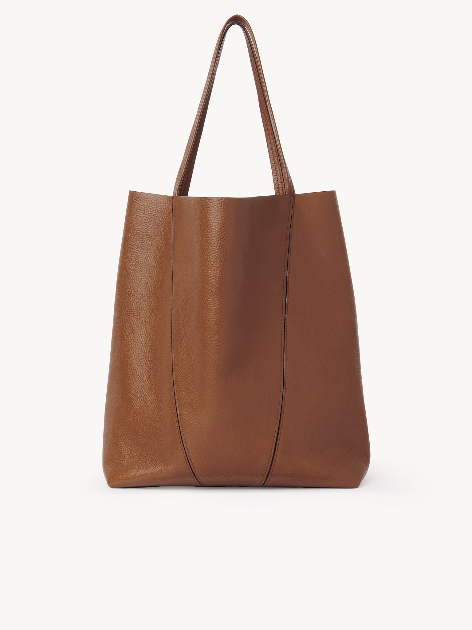 LARGE CHLOÉ SPIN TOTE BAG IN GRAINED LEATHER - 5