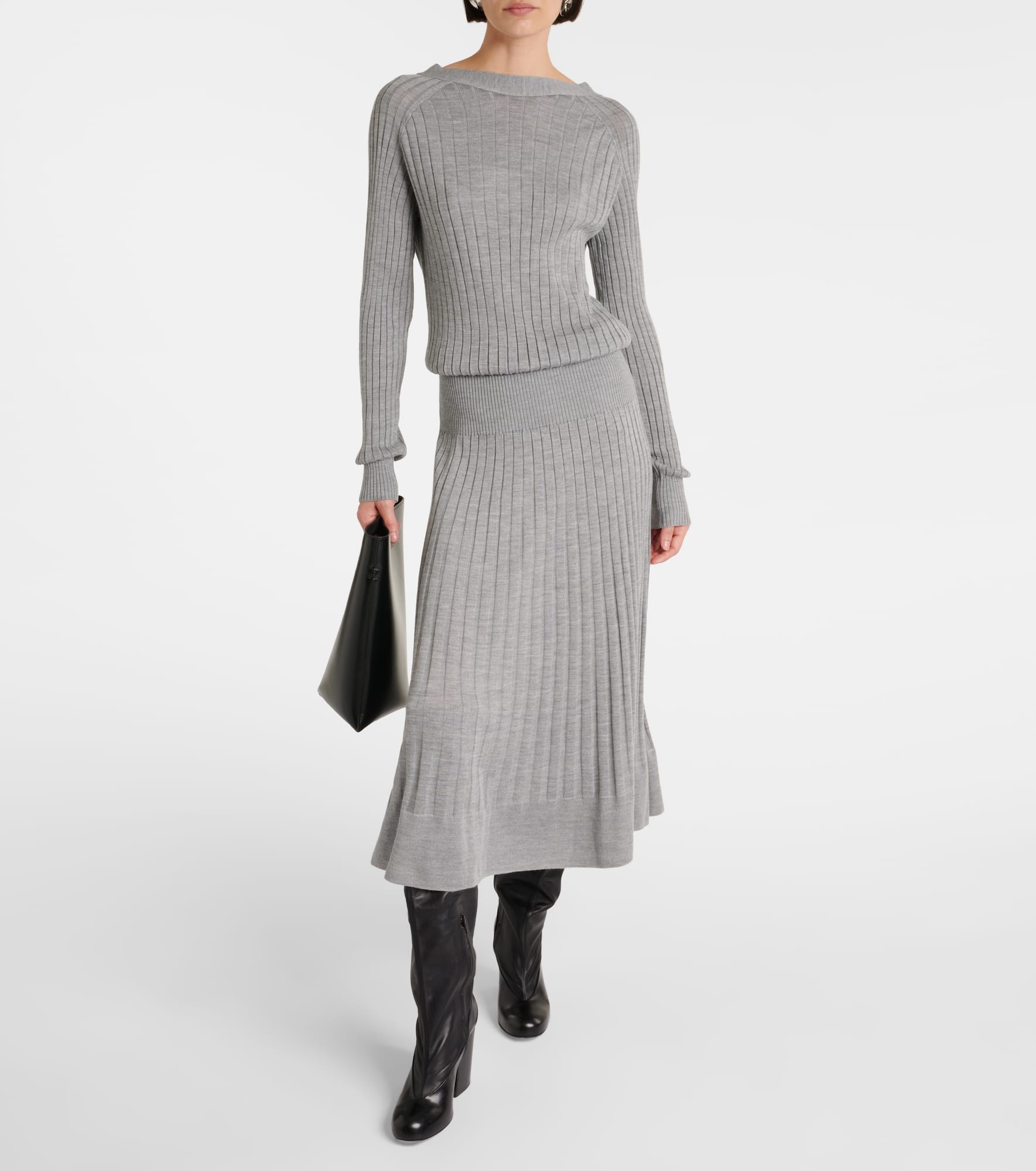 Eden wool-blend midi dress - 2