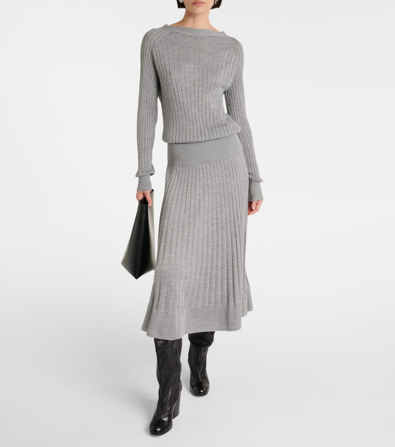 Proenza Schouler Eden wool-blend midi dress outlook