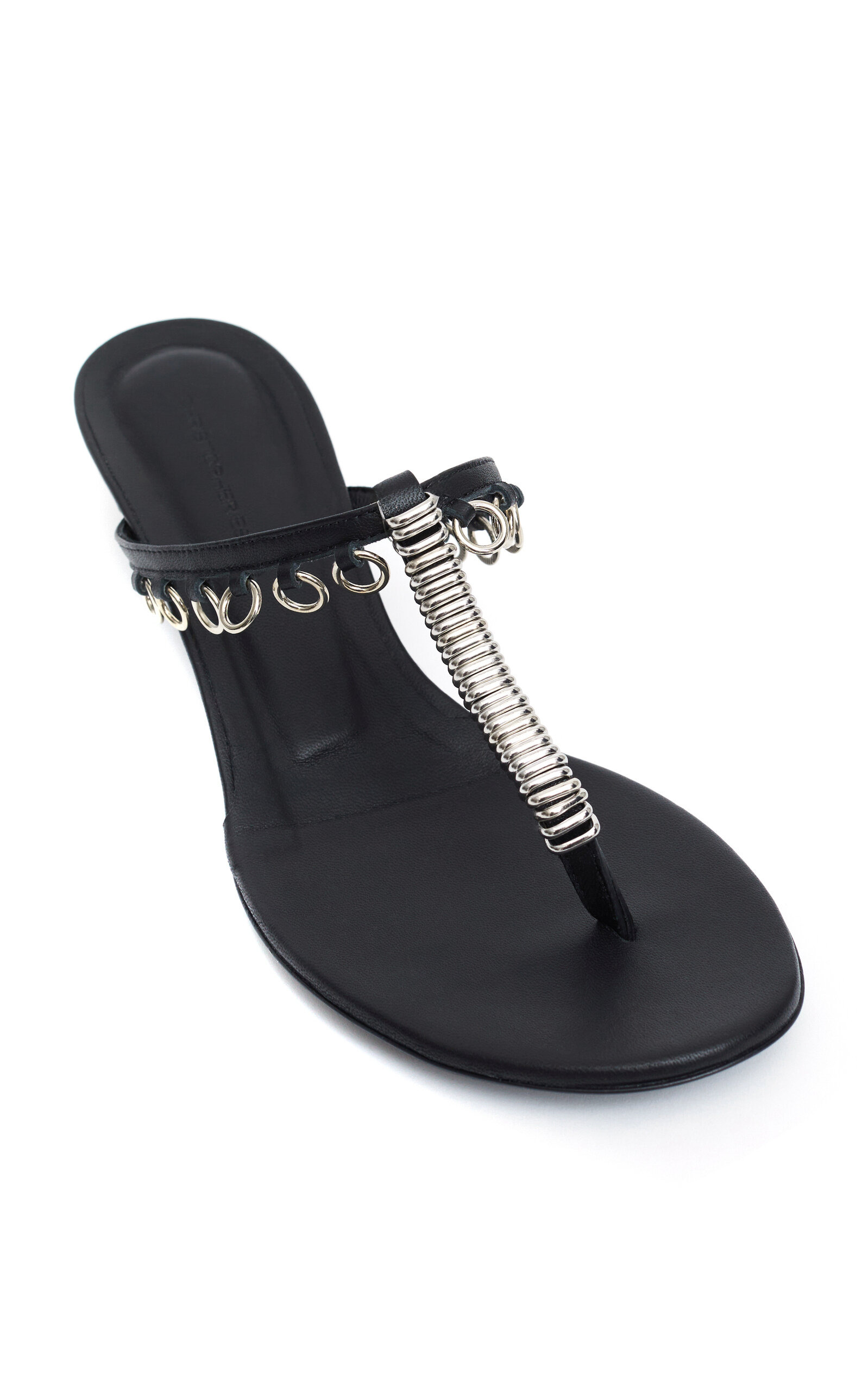 Pierced Leather Kitten Heels black - 2