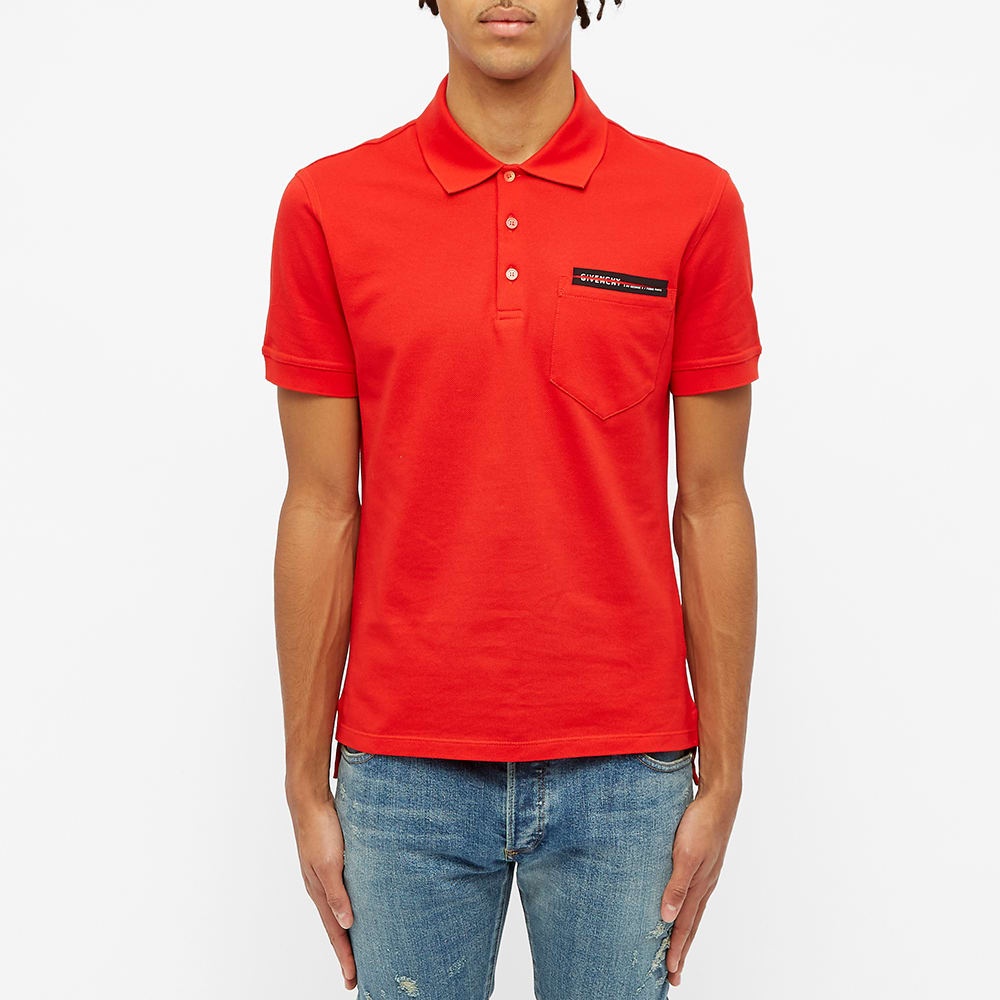 Givenchy Tape Logo Pocket Polo - 3