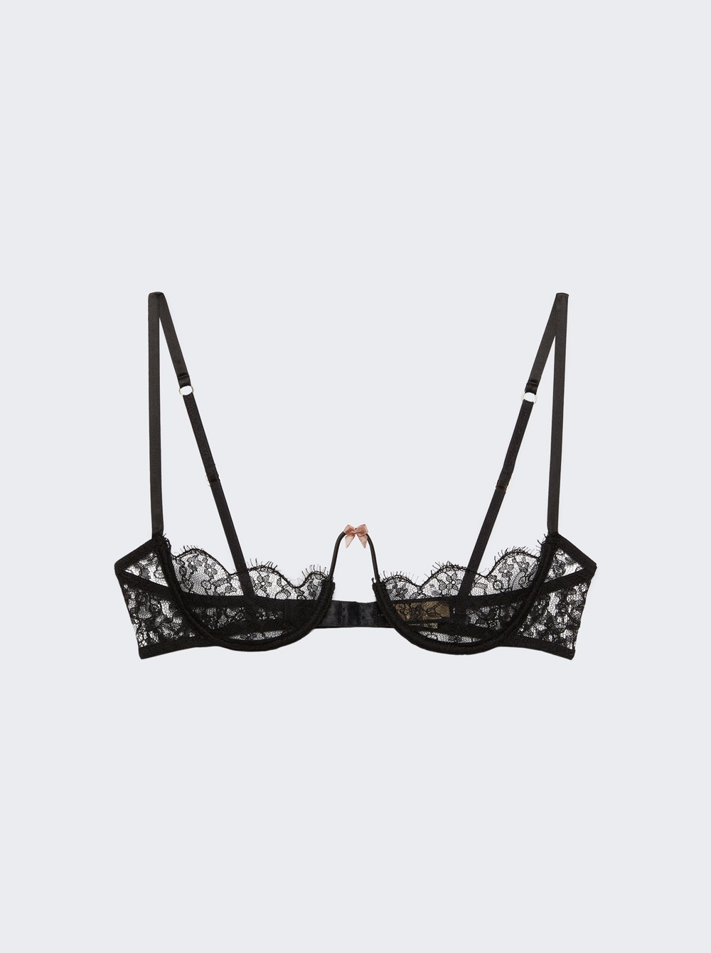 Floral Lace Bra Black - 1