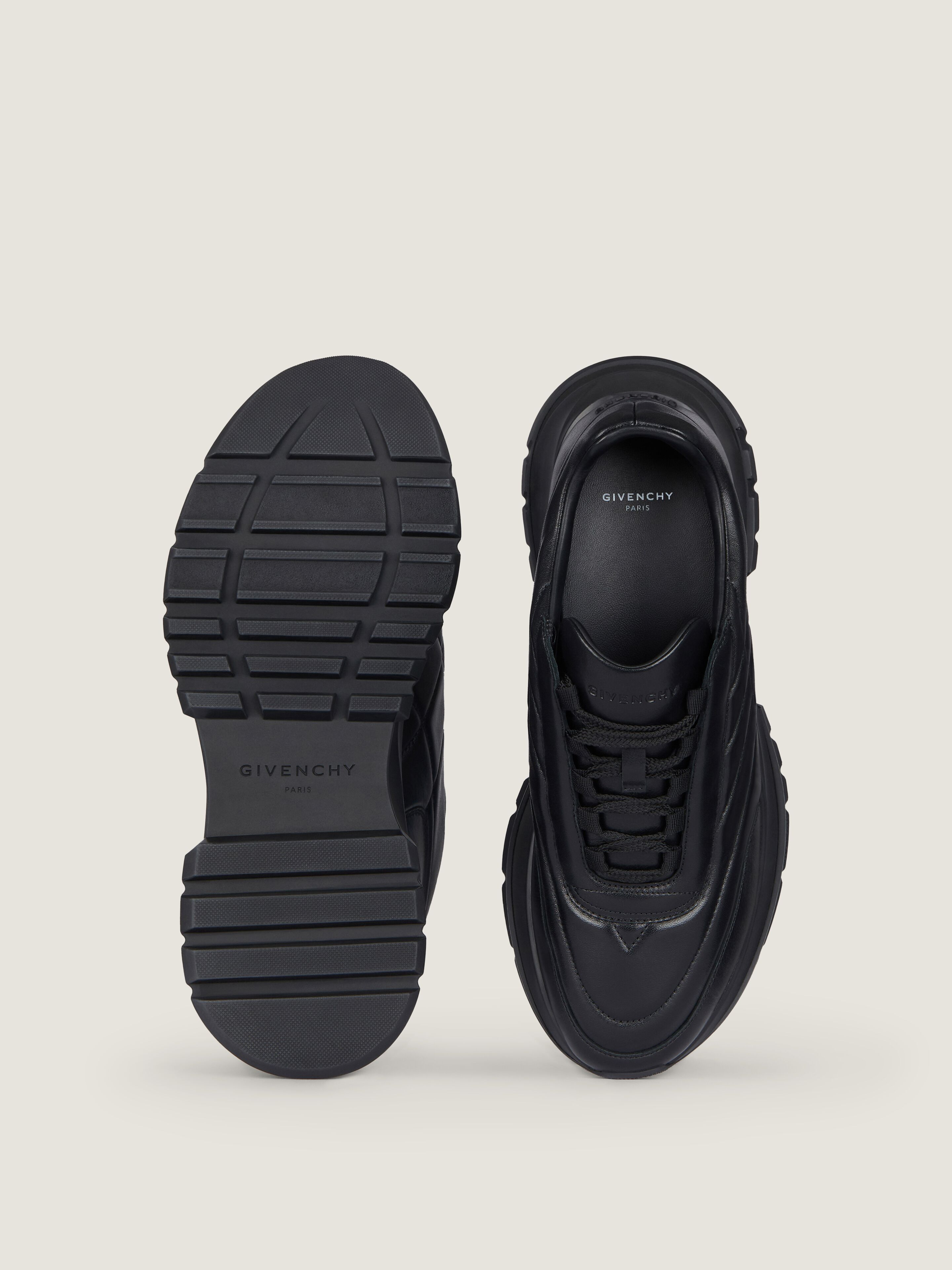 TRAINERS SNEAKERS IN SHINY PADDED LEATHER - 4