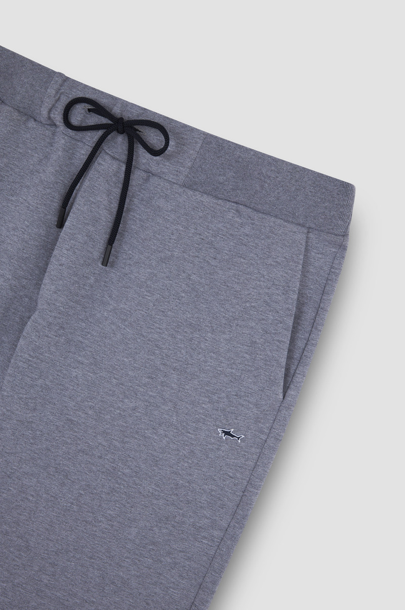 STRETCH FLEECE COTTON BERMUDA SHORTS 5