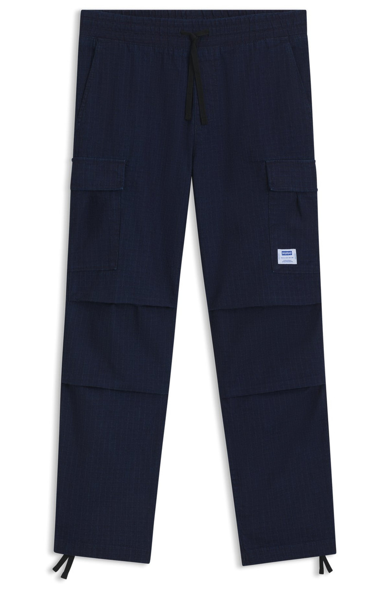 RELAXED-FIT CARGO TROUSERS IN DENIM-LOOK RIPSTOP 1