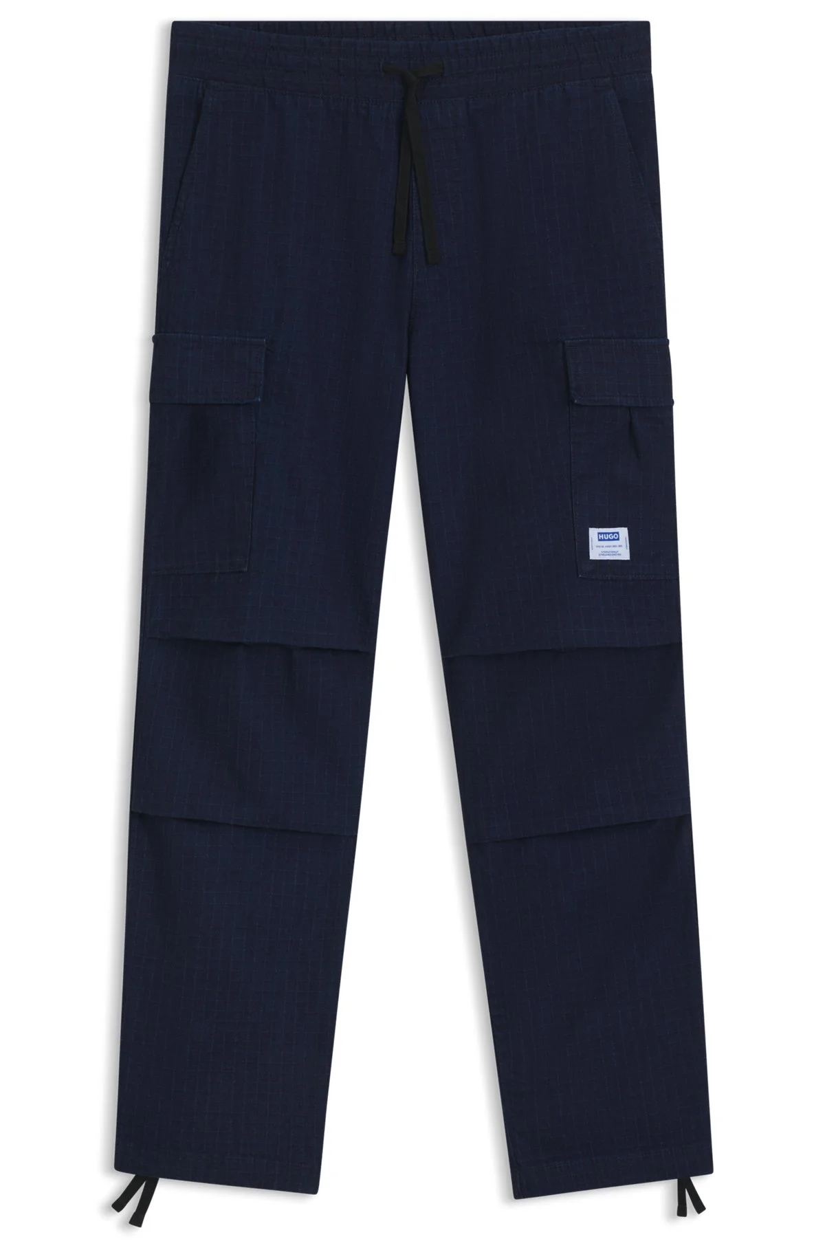 RELAXED-FIT CARGO TROUSERS IN DENIM-LOOK RIPSTOP - 1