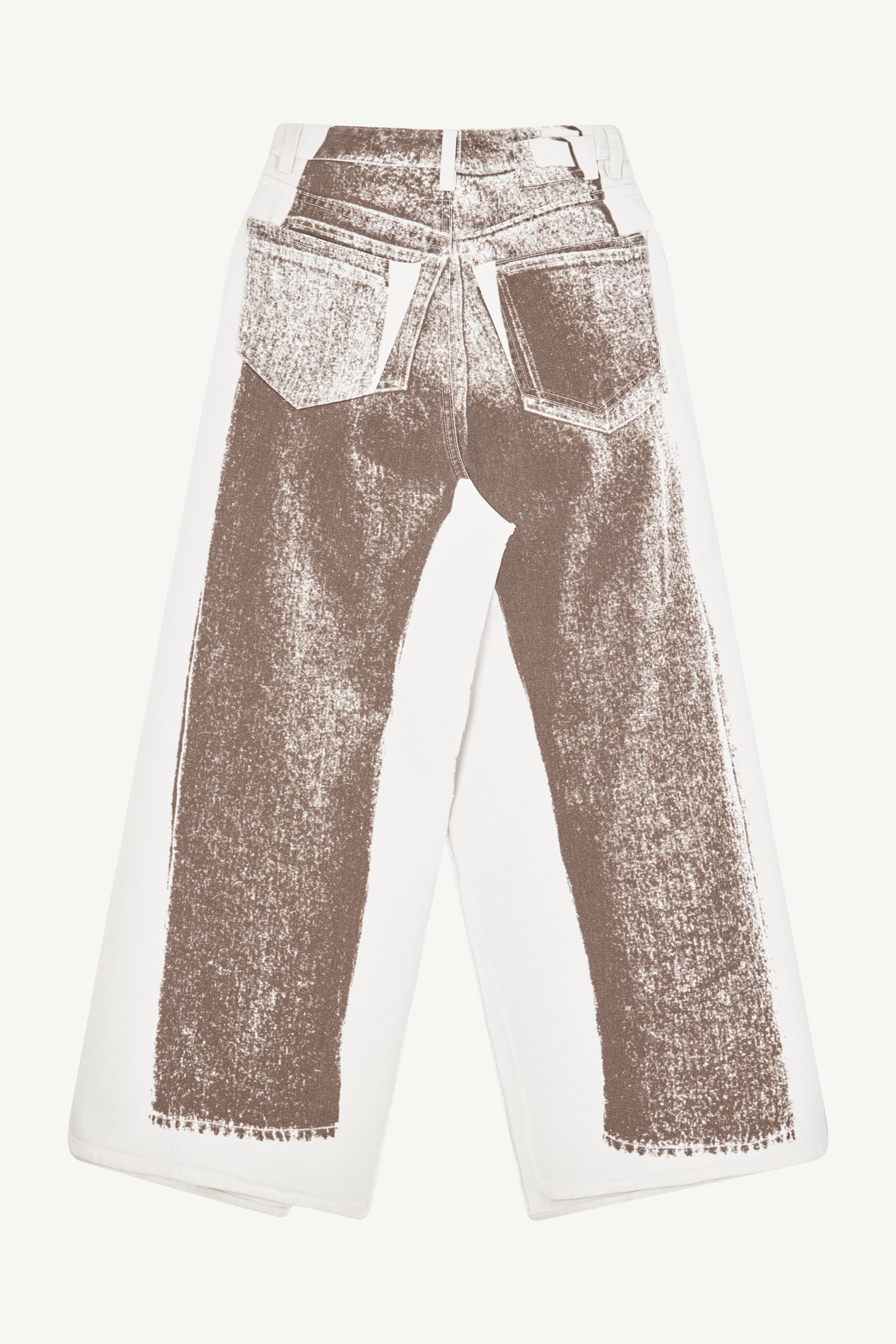 Trompe l'oeil denim skirt - 6