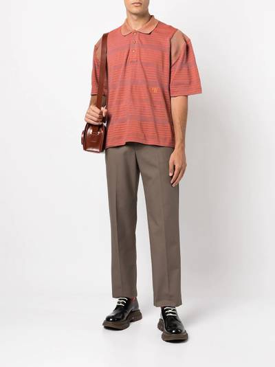 Vivienne Westwood striped pattern polo top outlook