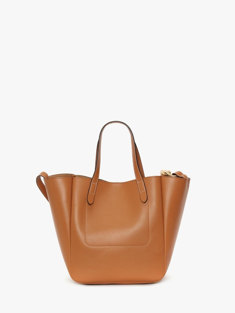 SMALL CHAIN LEATHER CABAS BAG 4