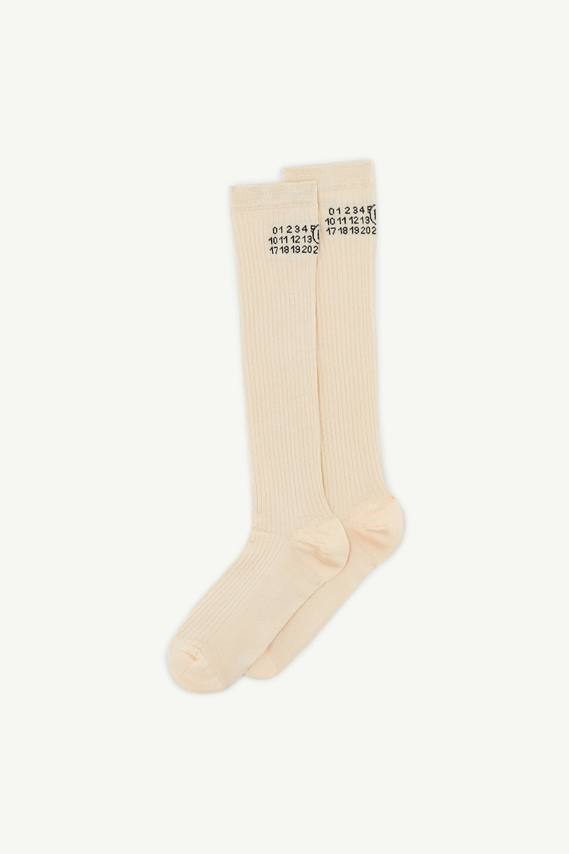 Numeric ribbed socks 1