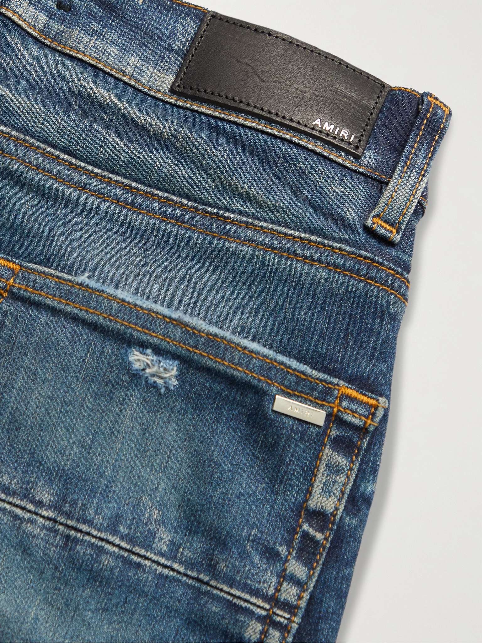 MX1 Skinny-Fit Panelled Distressed Jeans - 5