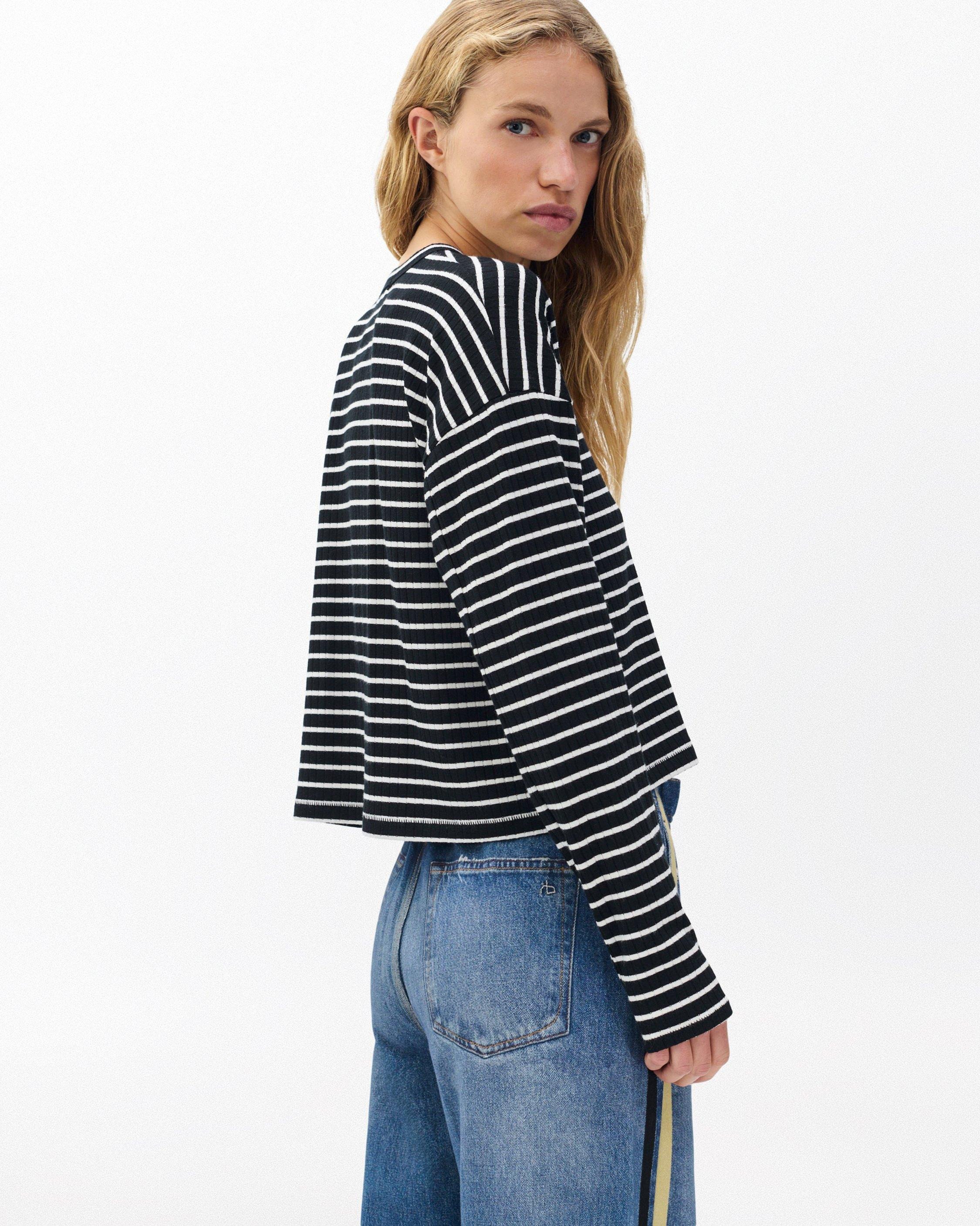 The Knit Striped Long-Sleeve Tee - 6