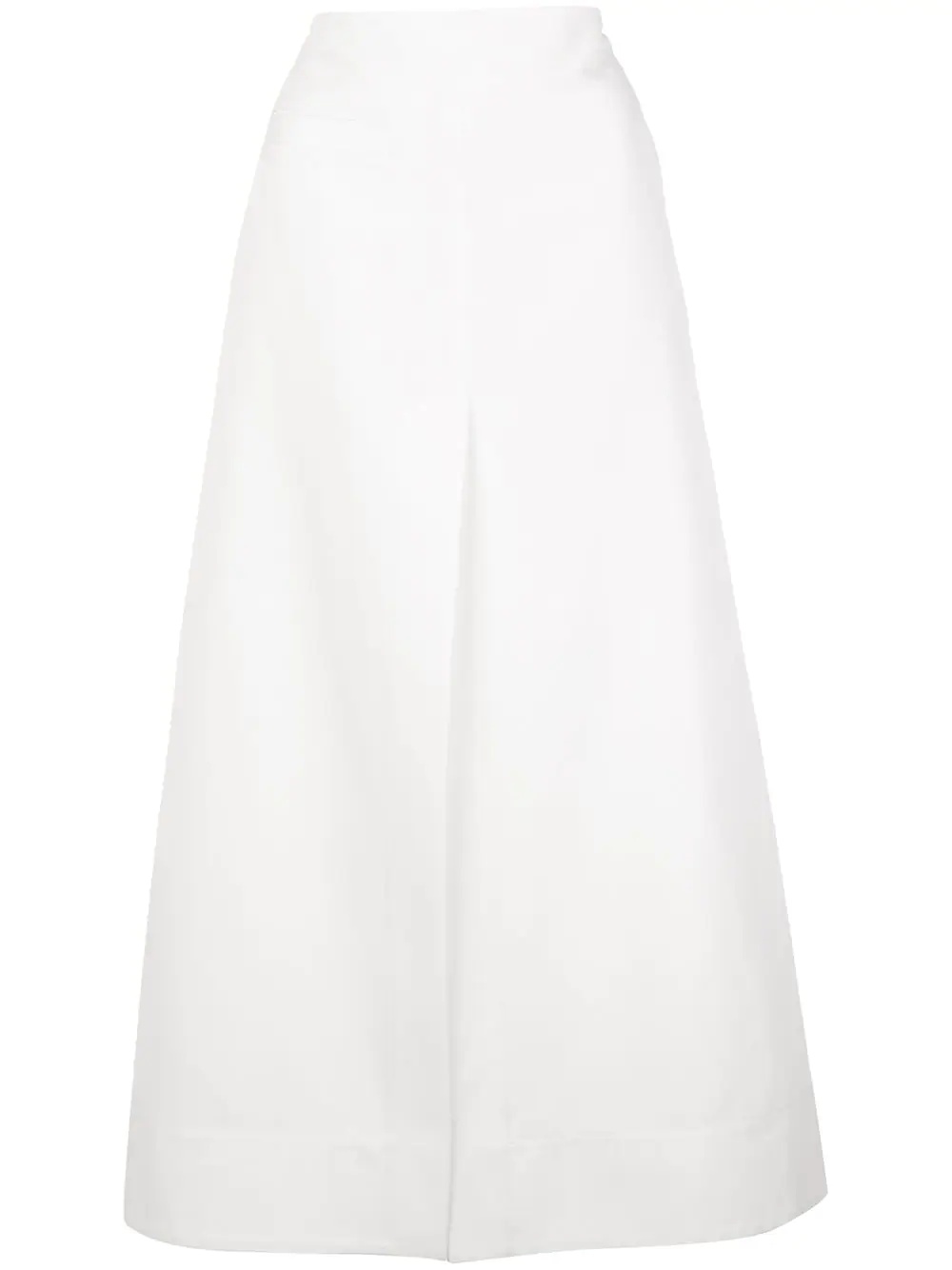 front slit A-line skirt - 1