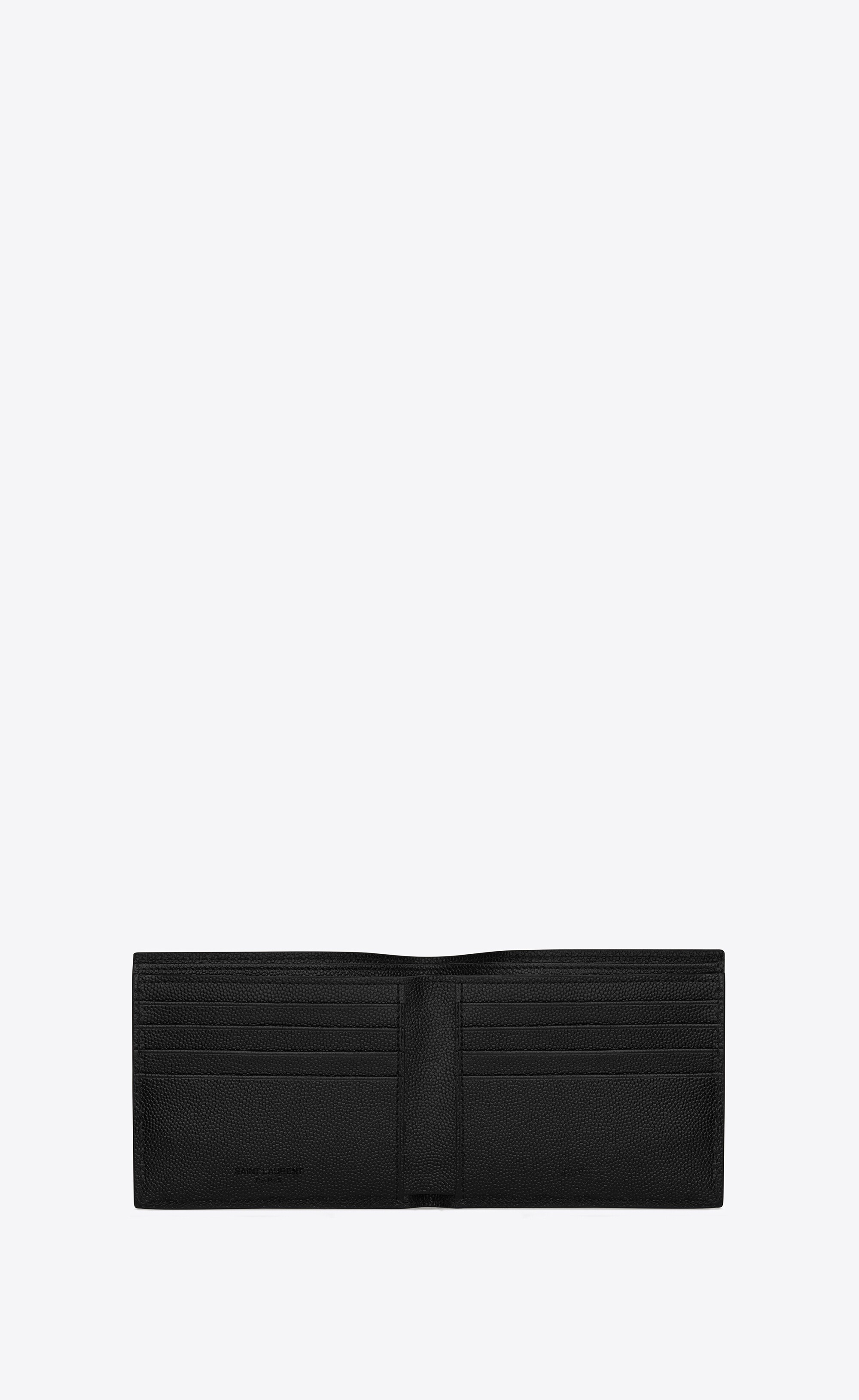 east/west wallet in grain de poudre embossed leather - 3