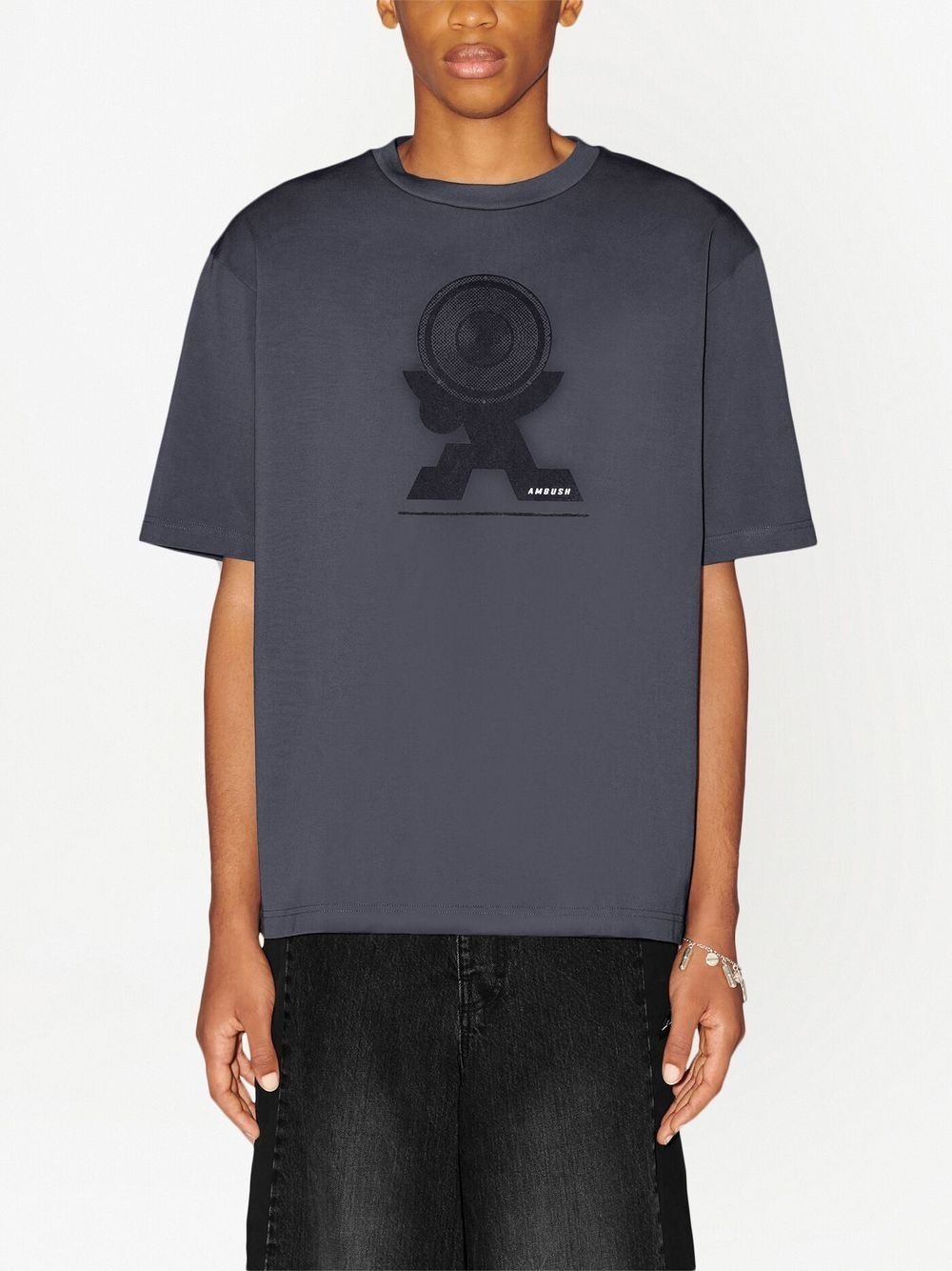 Sound graphic-print cotton T-shirt - 4