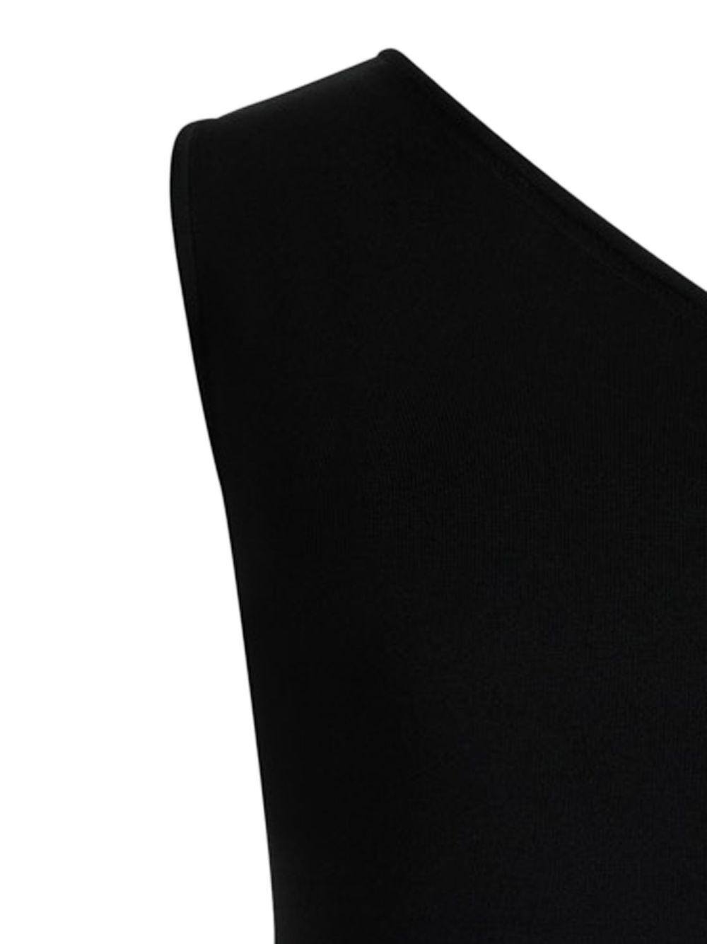 one-shoulder knitted midi dress - 2