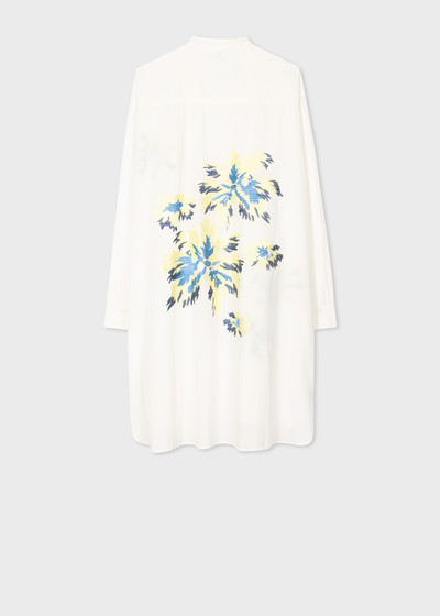 Paul Smith Ivory 'Palm Burst' Shirt Cover Up outlook