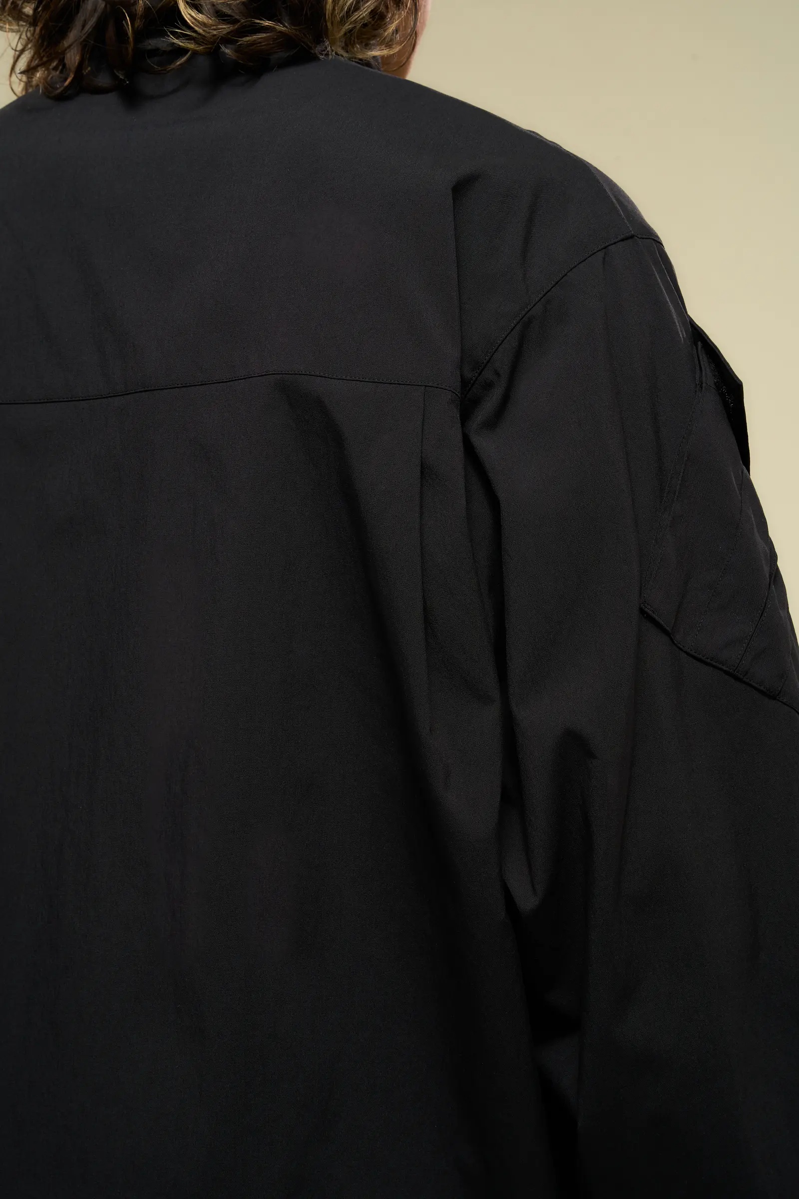 LA12-M Nylon Stretch Shirt Jacket Black - 17