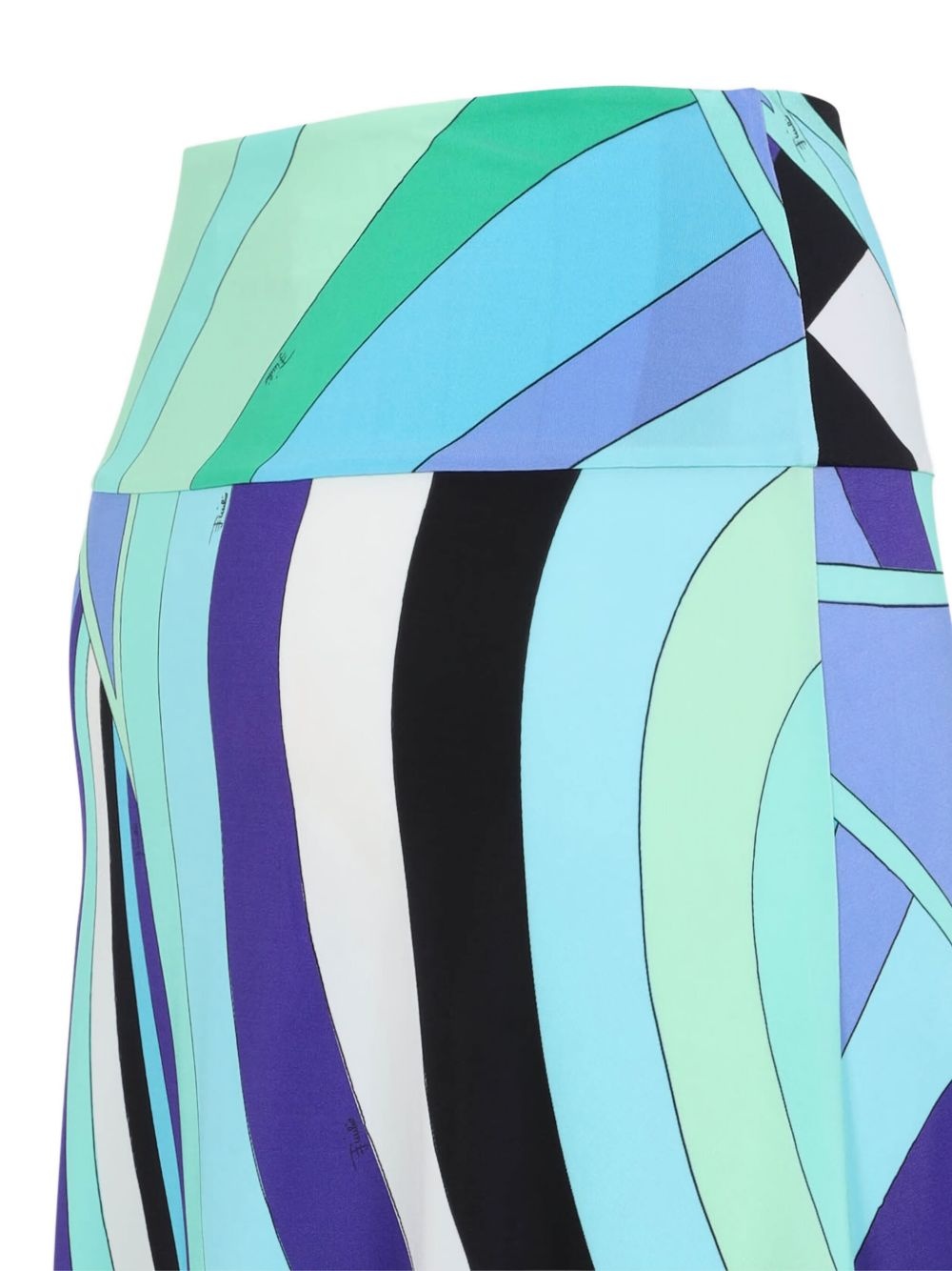 abstract-print skirt - 3