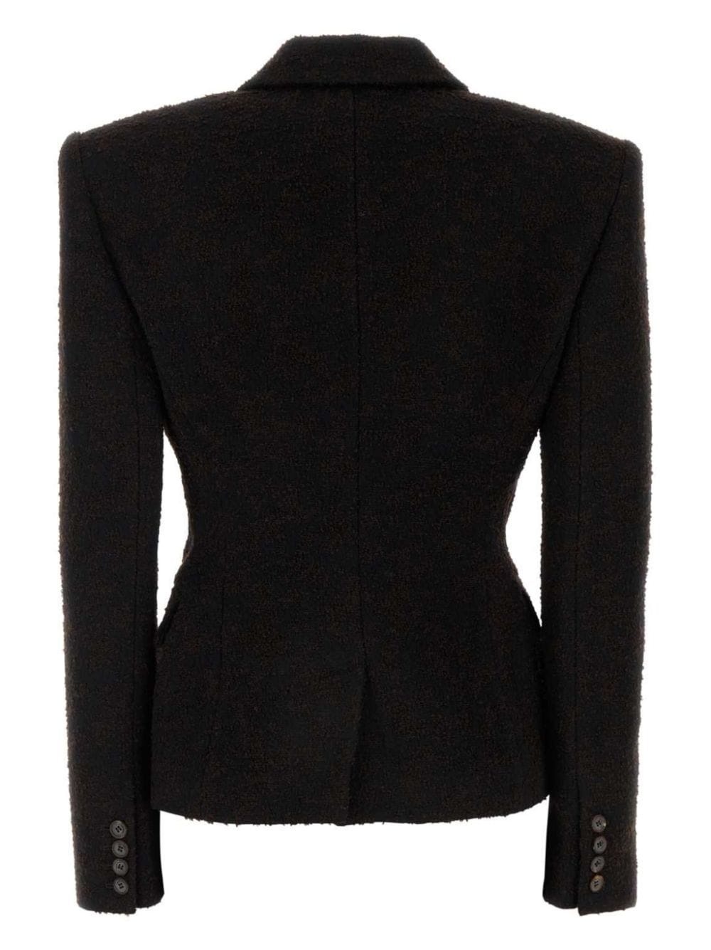 bouclé blazer - 2