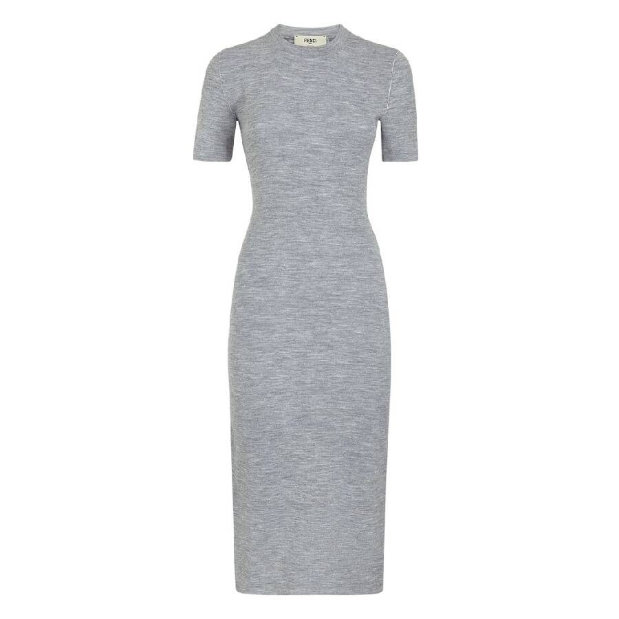 Fendi Reversible Crew Neck Wool Dress - 5