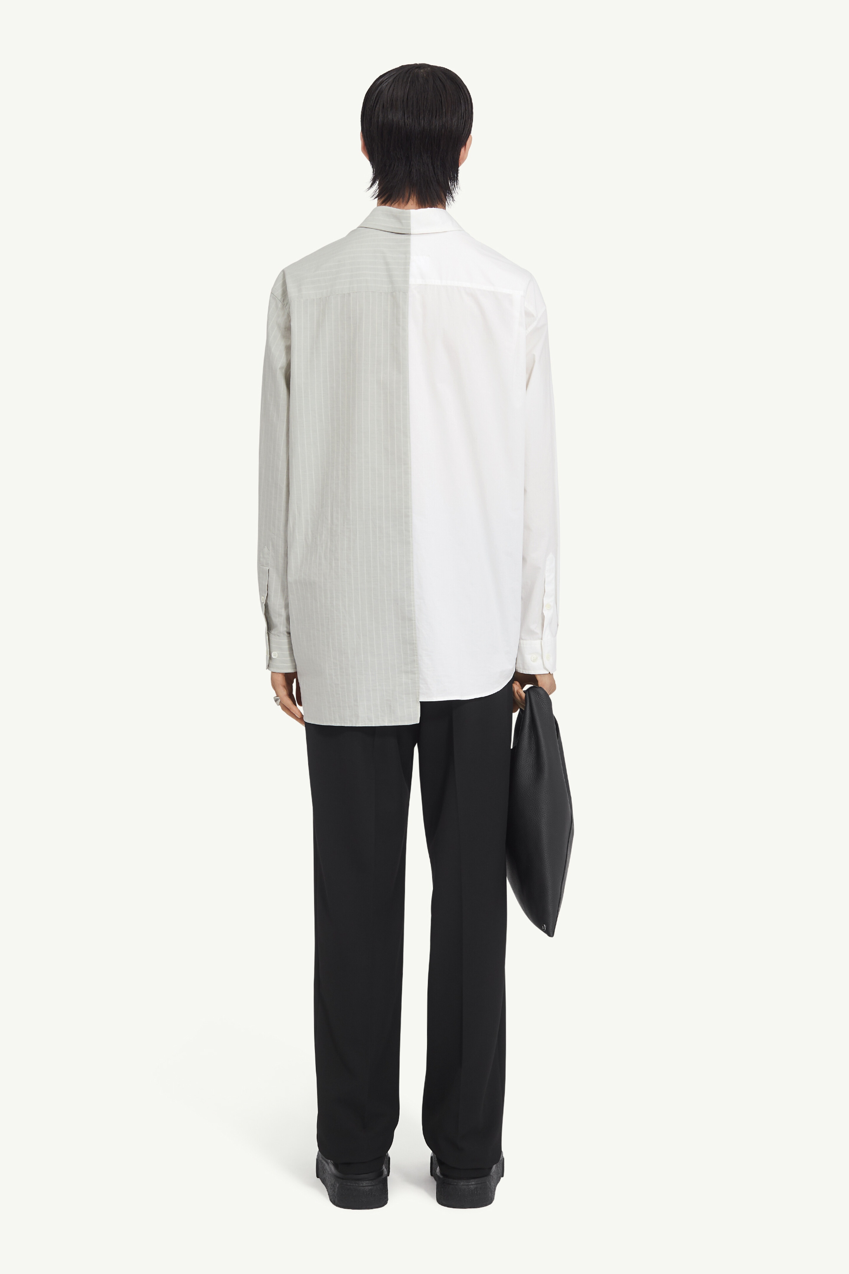 Asymmetric Cotton Poplin Shirt - 4