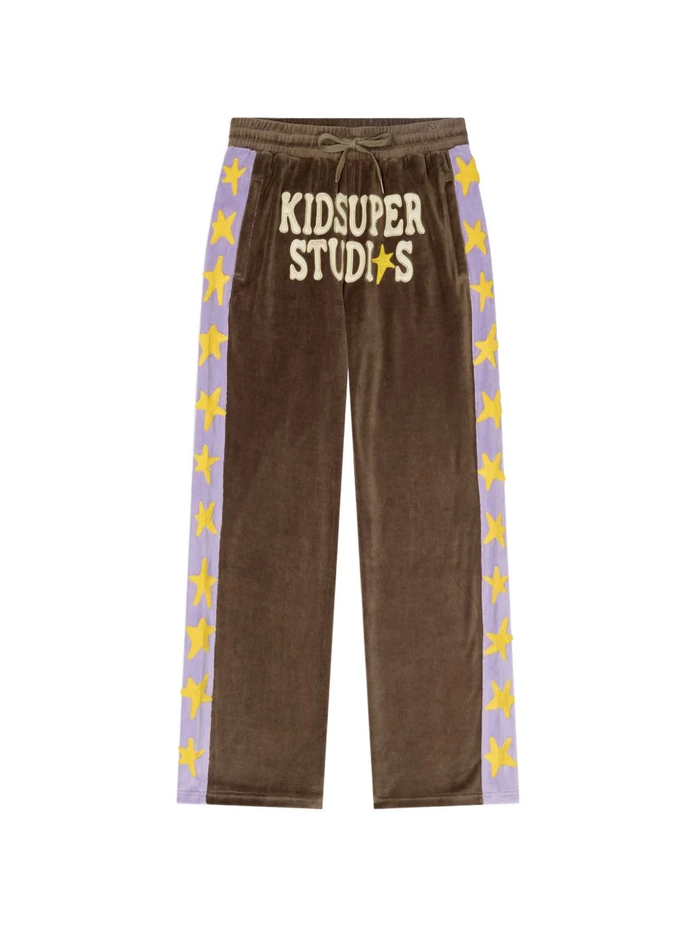stars velour trousers - 1