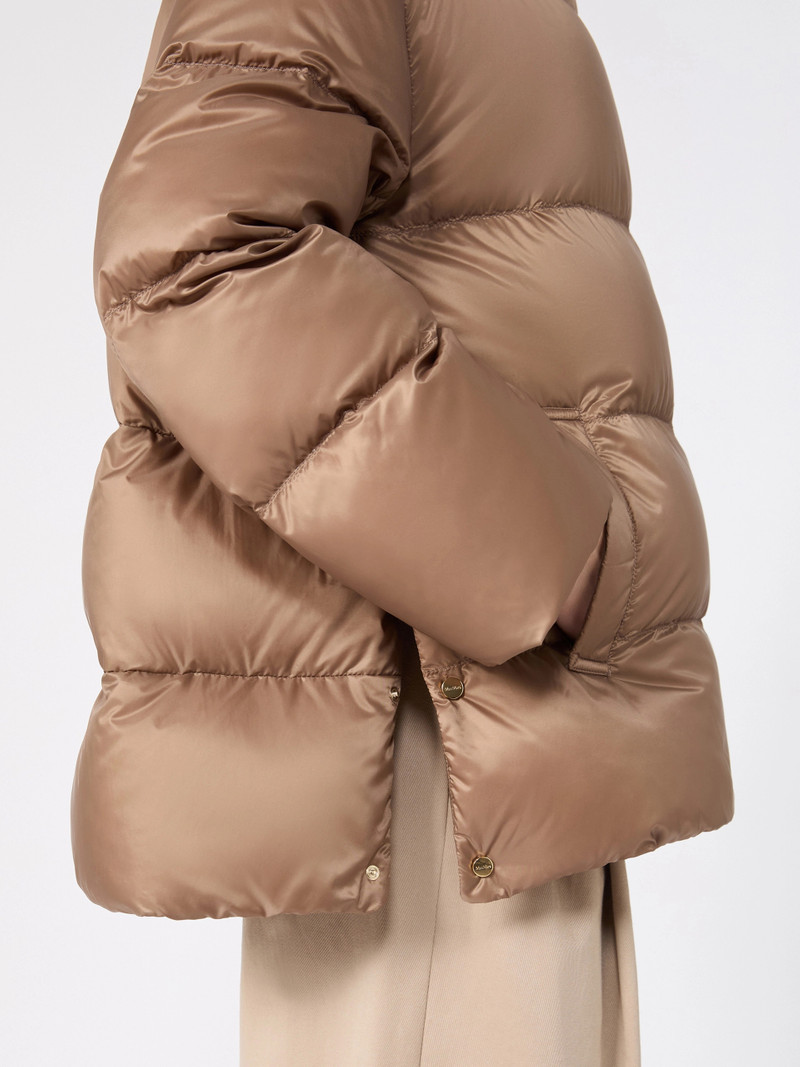 ADORATO Roomy puffer jacket in water-repellent plain-weave fabric - CAMEL 5