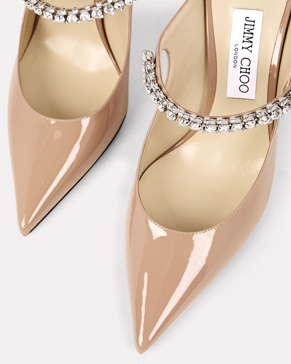 Bing Crystal-Embellished Patent Leather Mules - 4