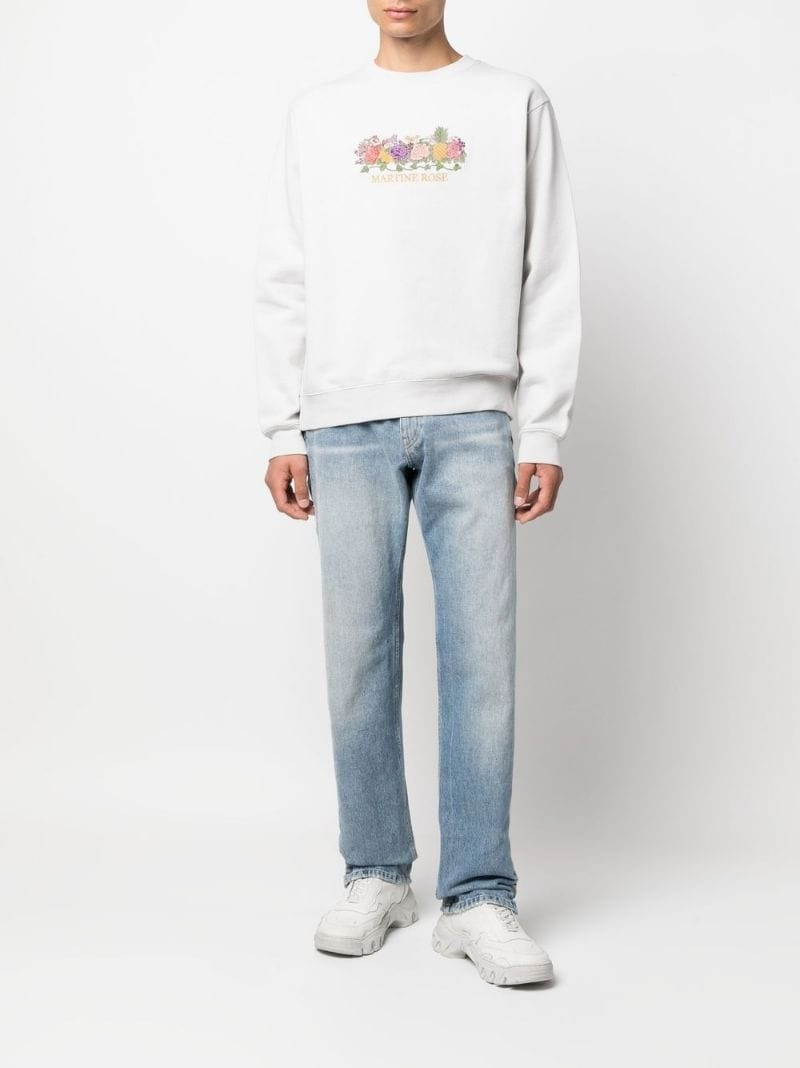 Martine Rose fruit-logo crew-neck sweatshirt outlook