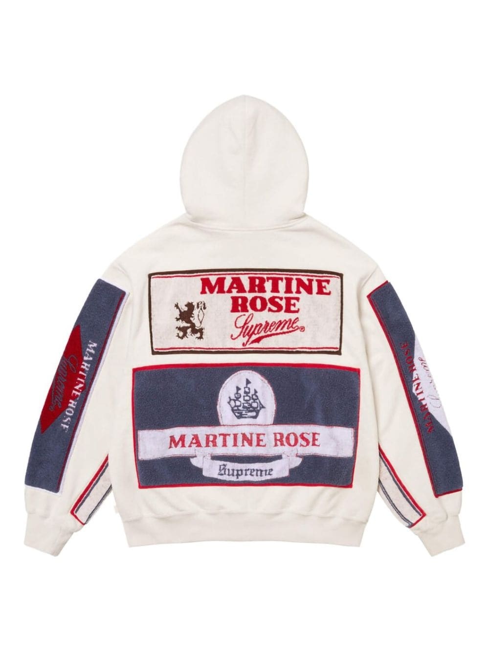 x Martine Rose Towel zip-front hoodie - 2