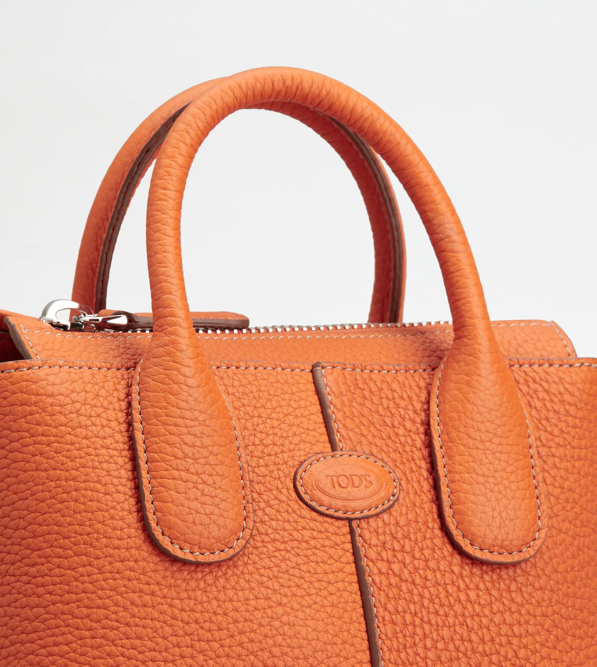 TOD'S DI BAG IN LEATHER MINI - ORANGE - 6