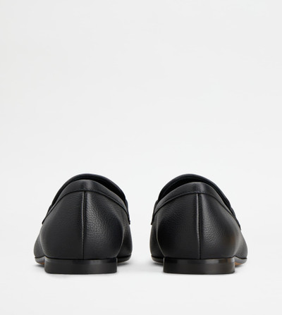 Tod's T TIMELESS LOAFERS IN LEATHER - BLACK outlook