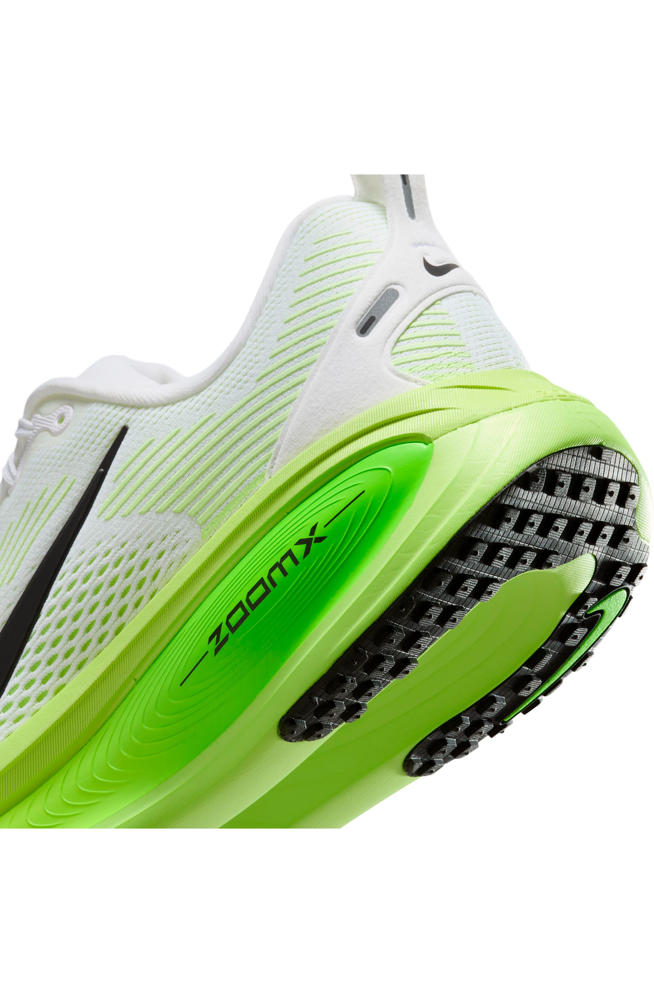 Nike Vomero 18 Running Shoe in White/Electric Green at Nordstrom - 9