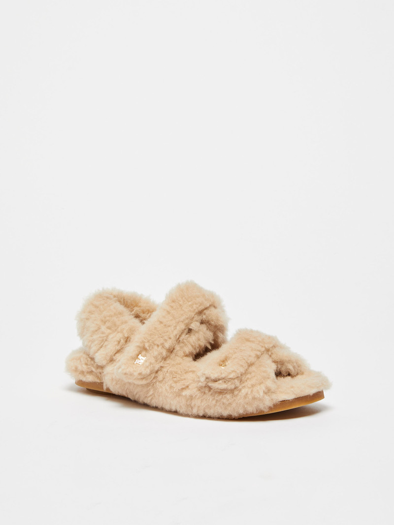 Max Mara SANDYA Teddy sandals outlook