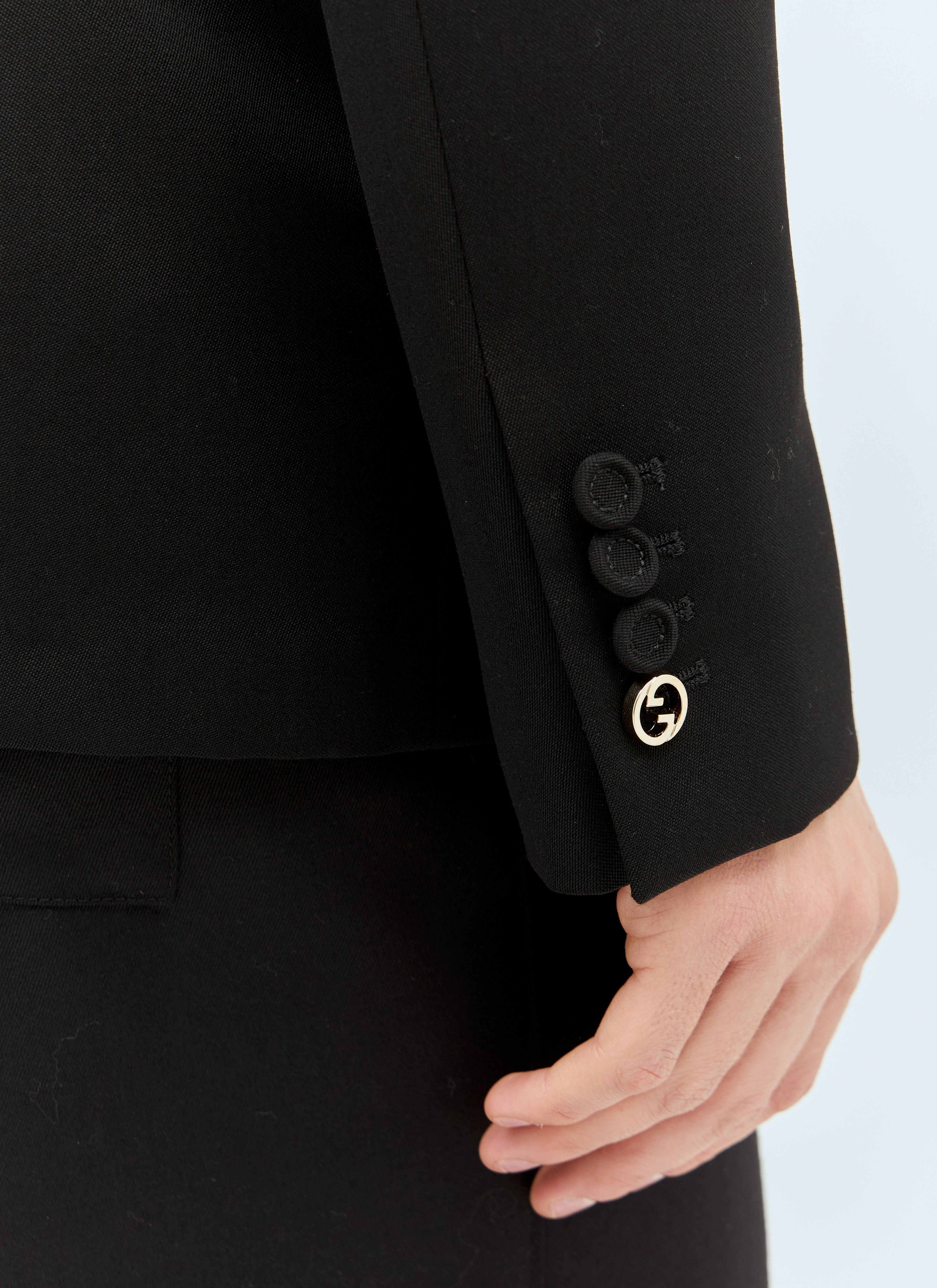 Gucci Men Double-Breasted Wool Blazer - 6