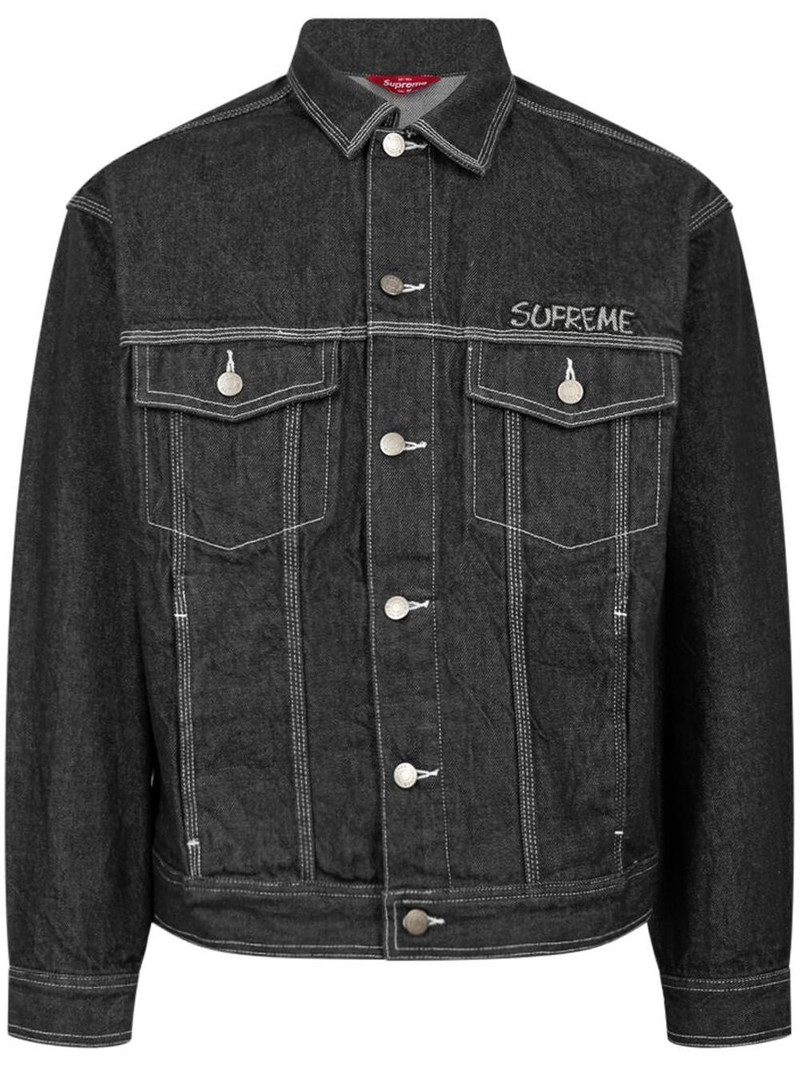 x Smurfs denim trucker jacket 1