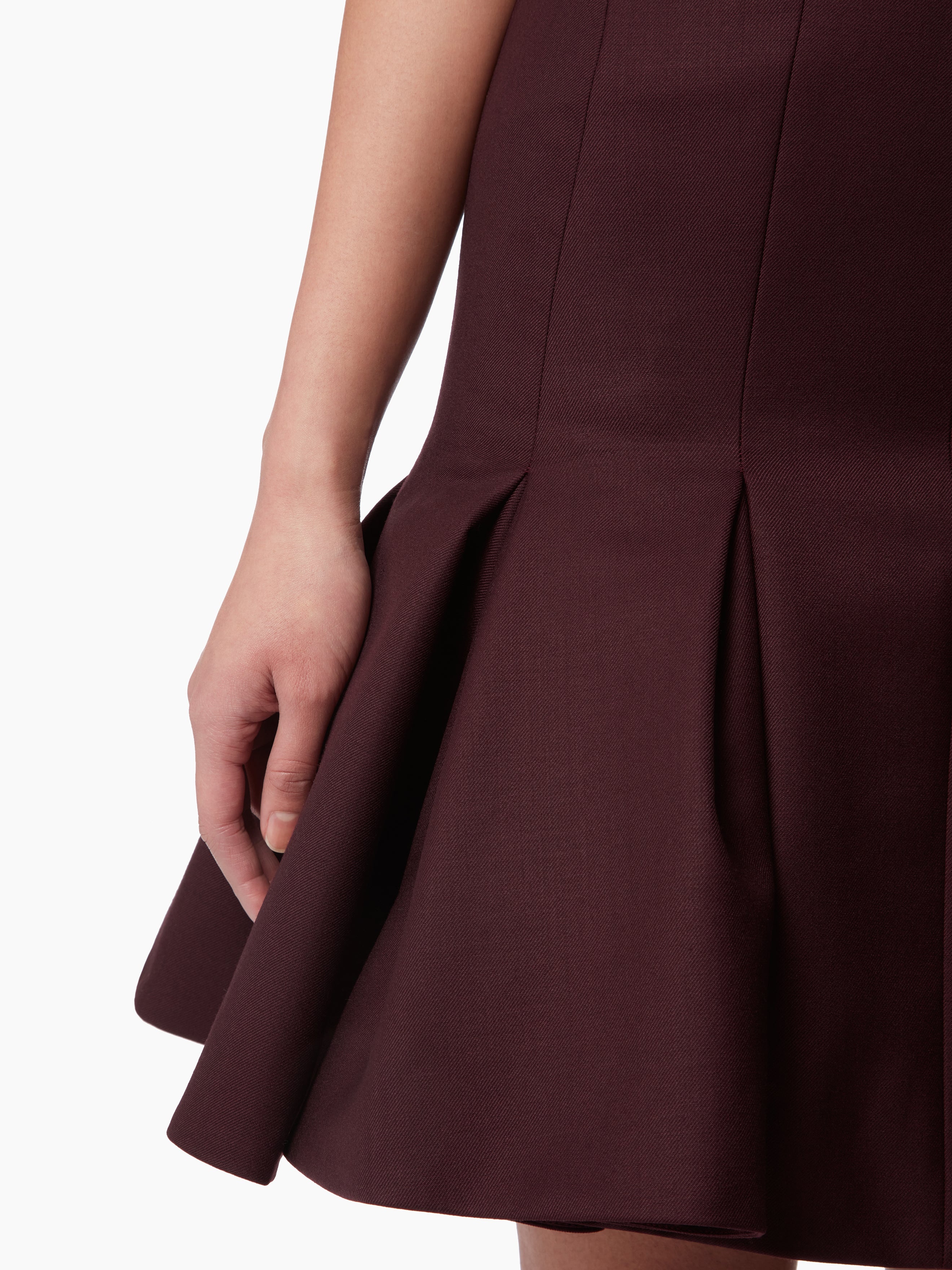 WOOL PEPLUM MIDI SKIRT - 3