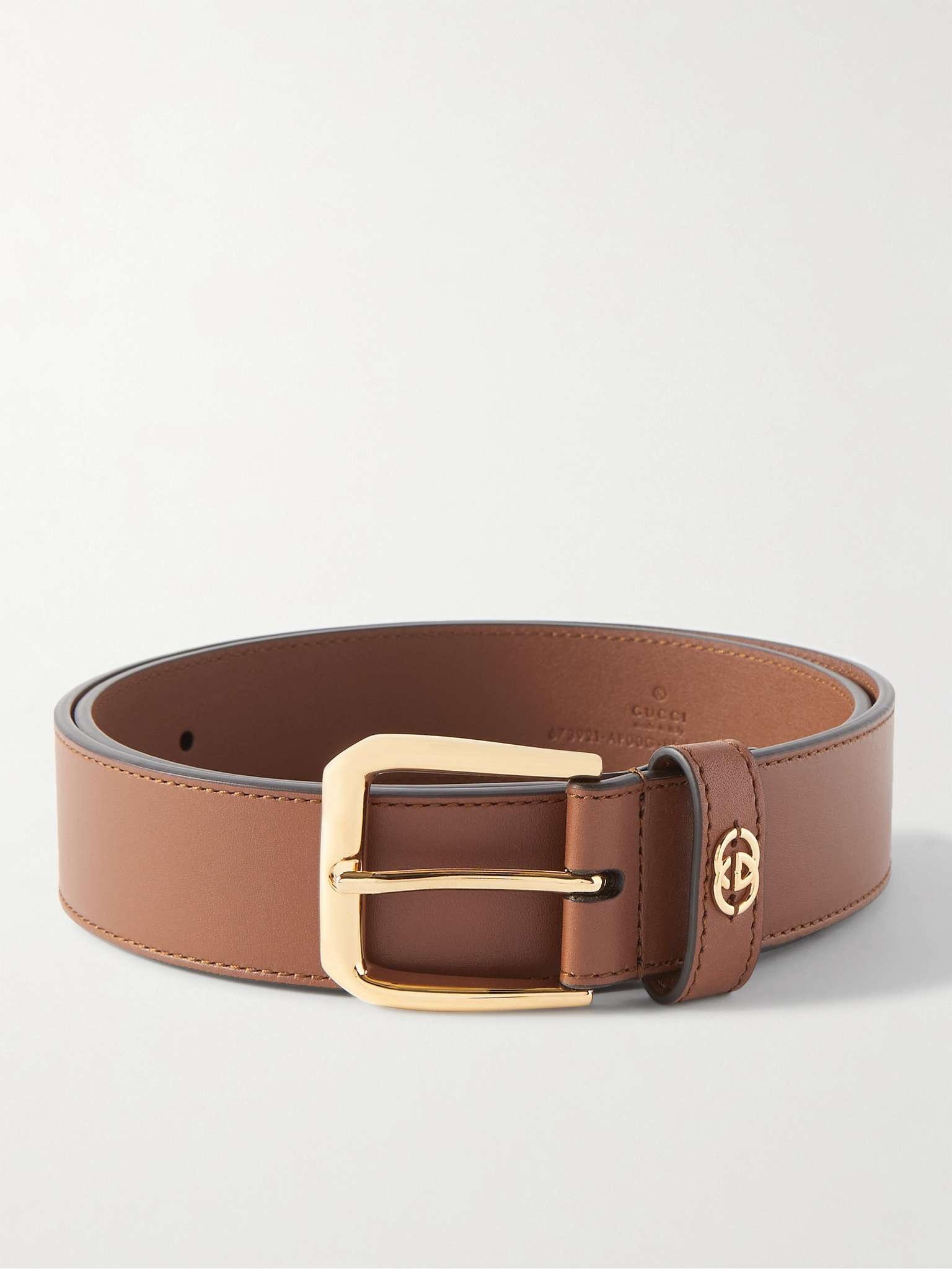4cm Logo-Embellished Leather Belt - 1