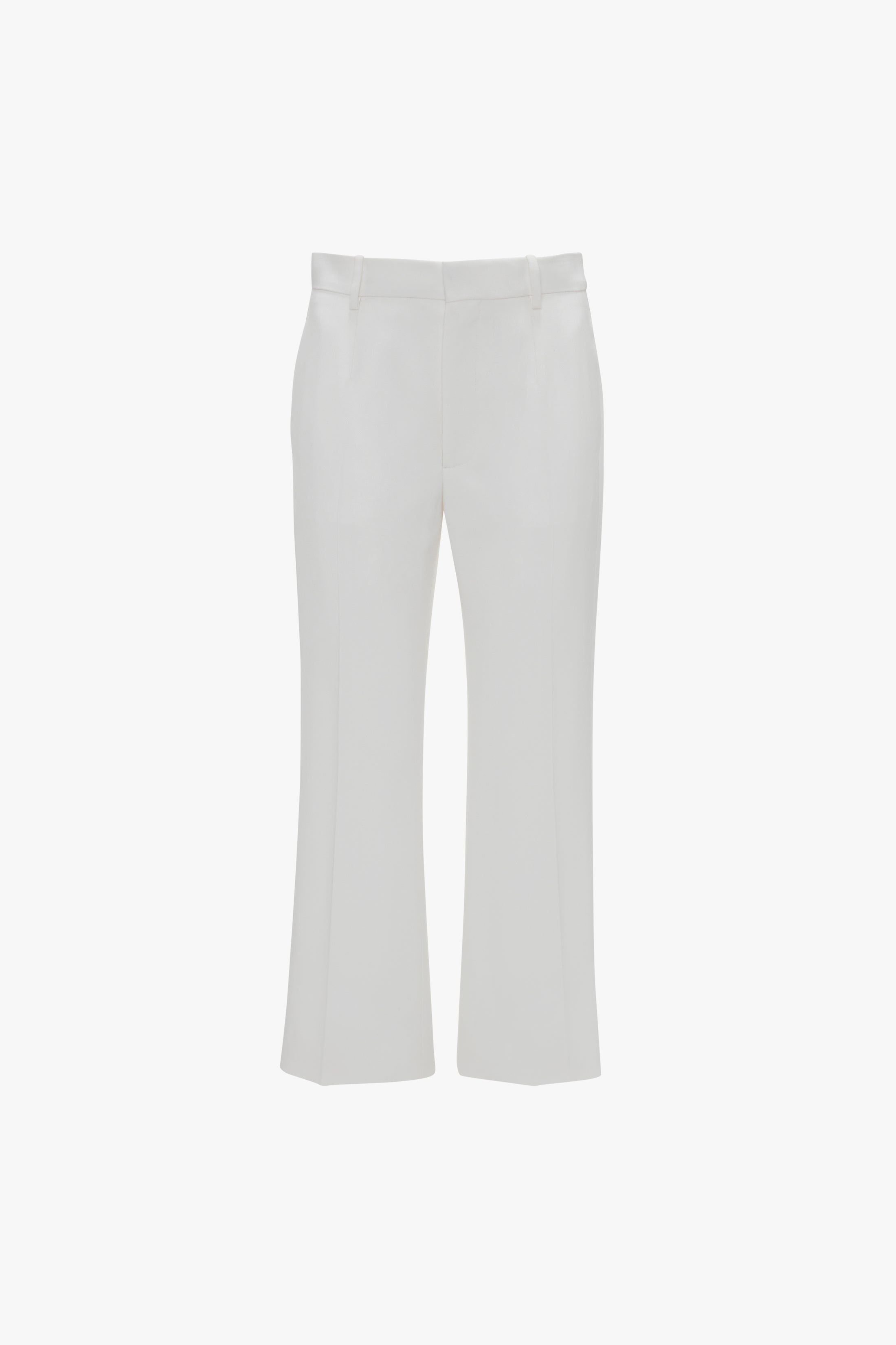 Exclusive Cropped Tuxedo Trouser In Ivory - 1