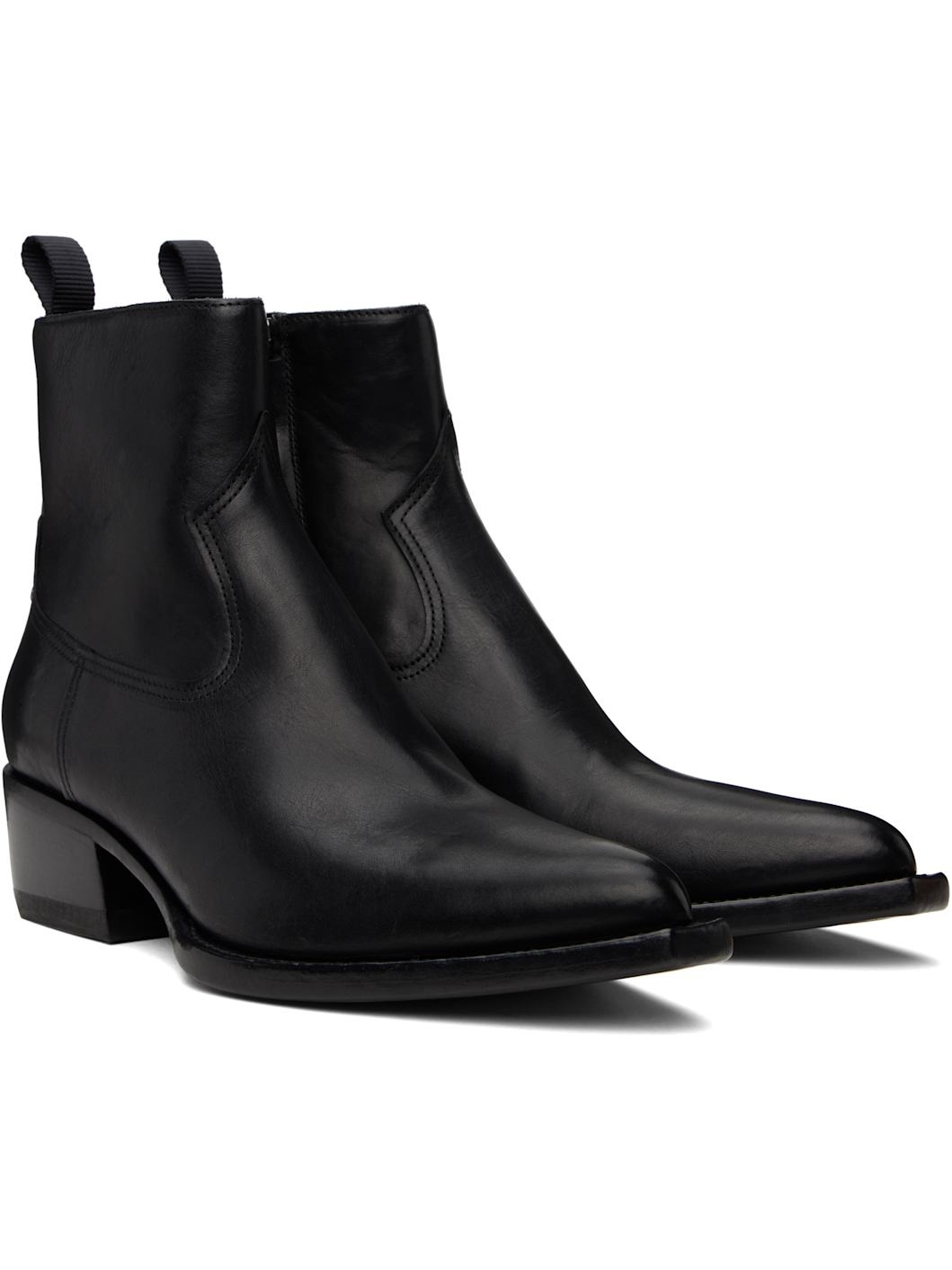 Black Low Debbie Boots - 4