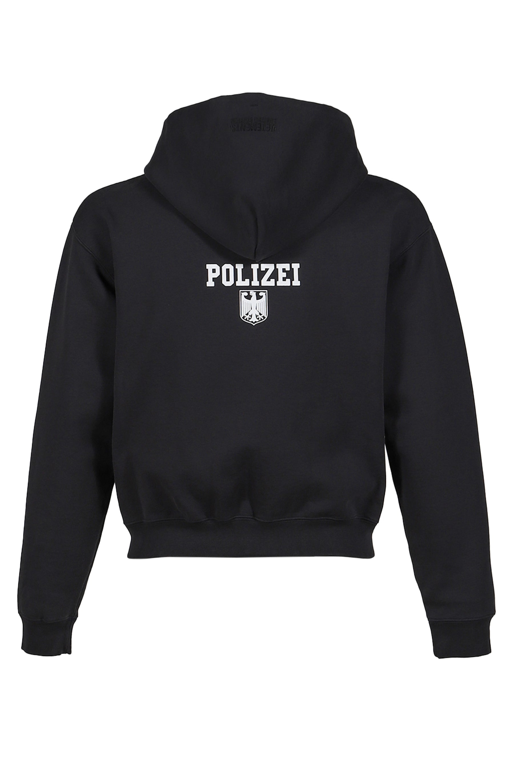 POLIZEI FITTED ZIP-UP HOODIE / BLK - 7