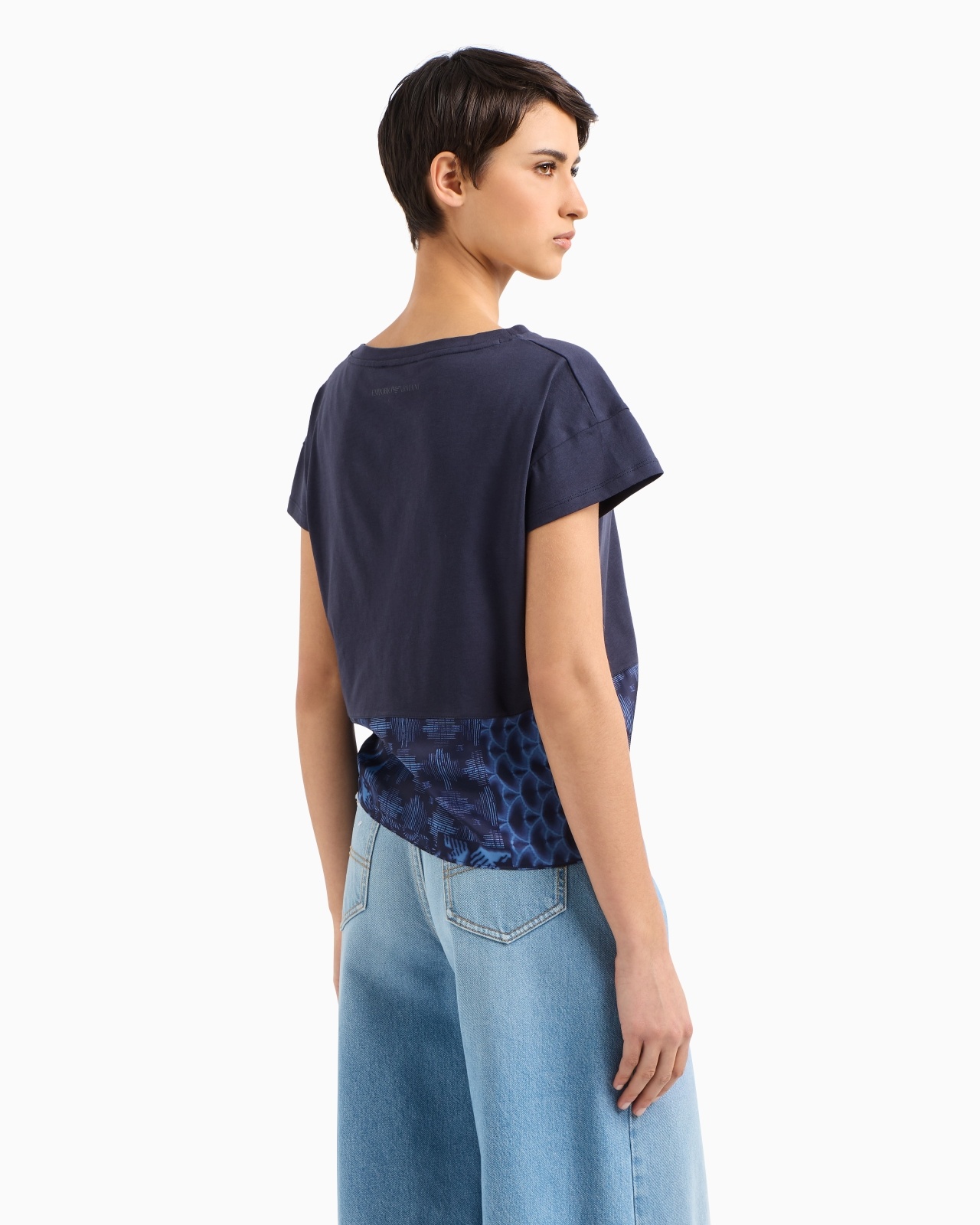COTTON JERSEY T-SHIRT WITH KNOT - 3