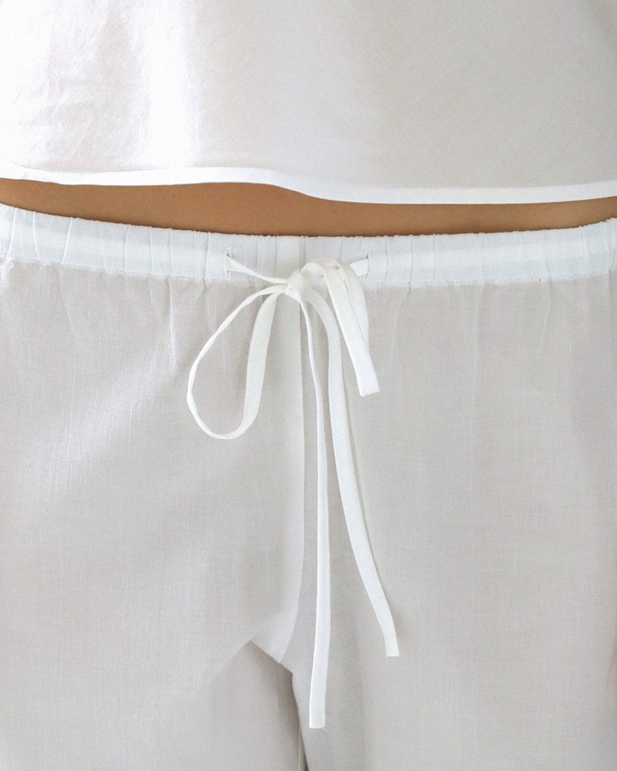 The Pant: Cotton Voile White - 6