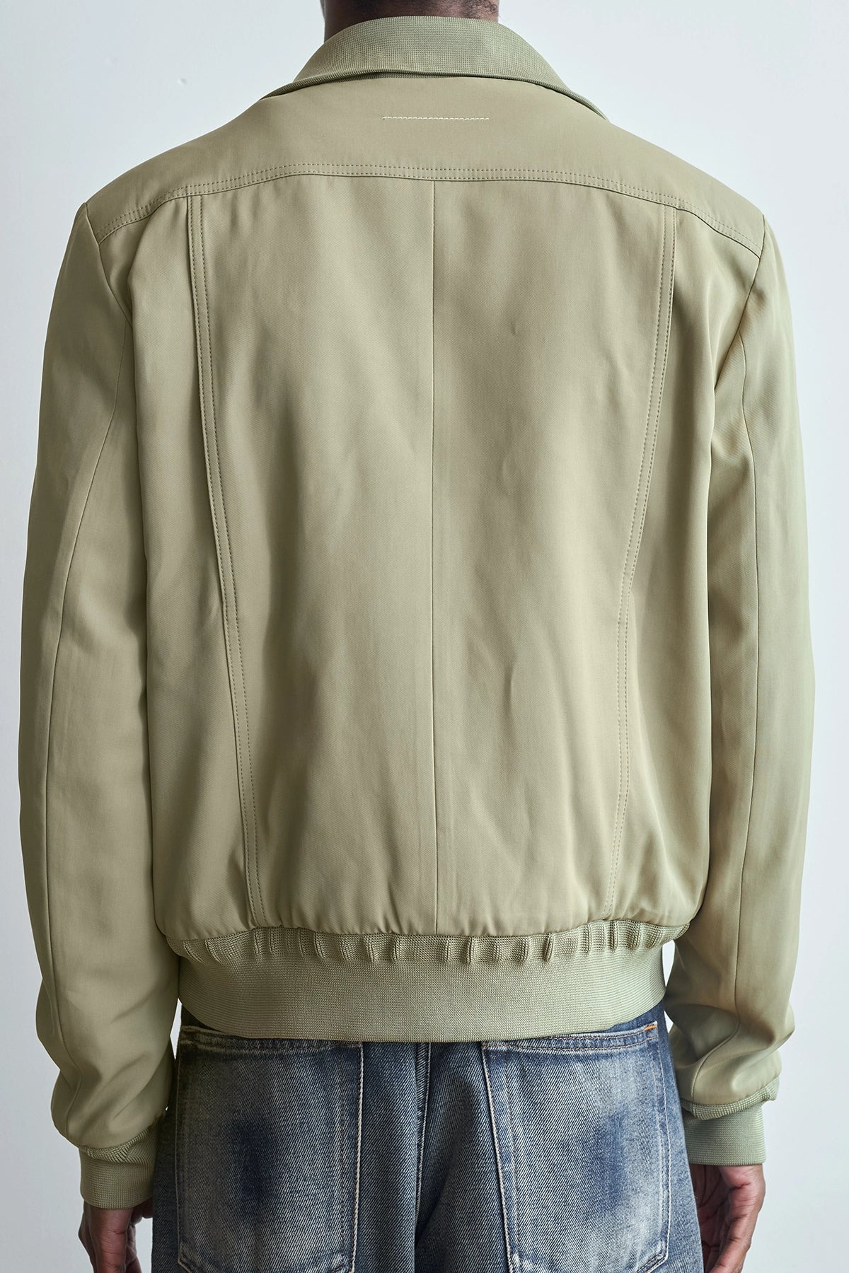 MM6 Maison Margiela Zip Up Sports Jacket Trench Beige - 5