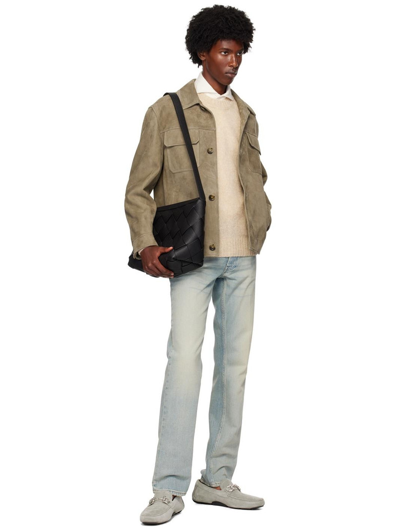 LARDINI Beige Crewneck Sweater outlook